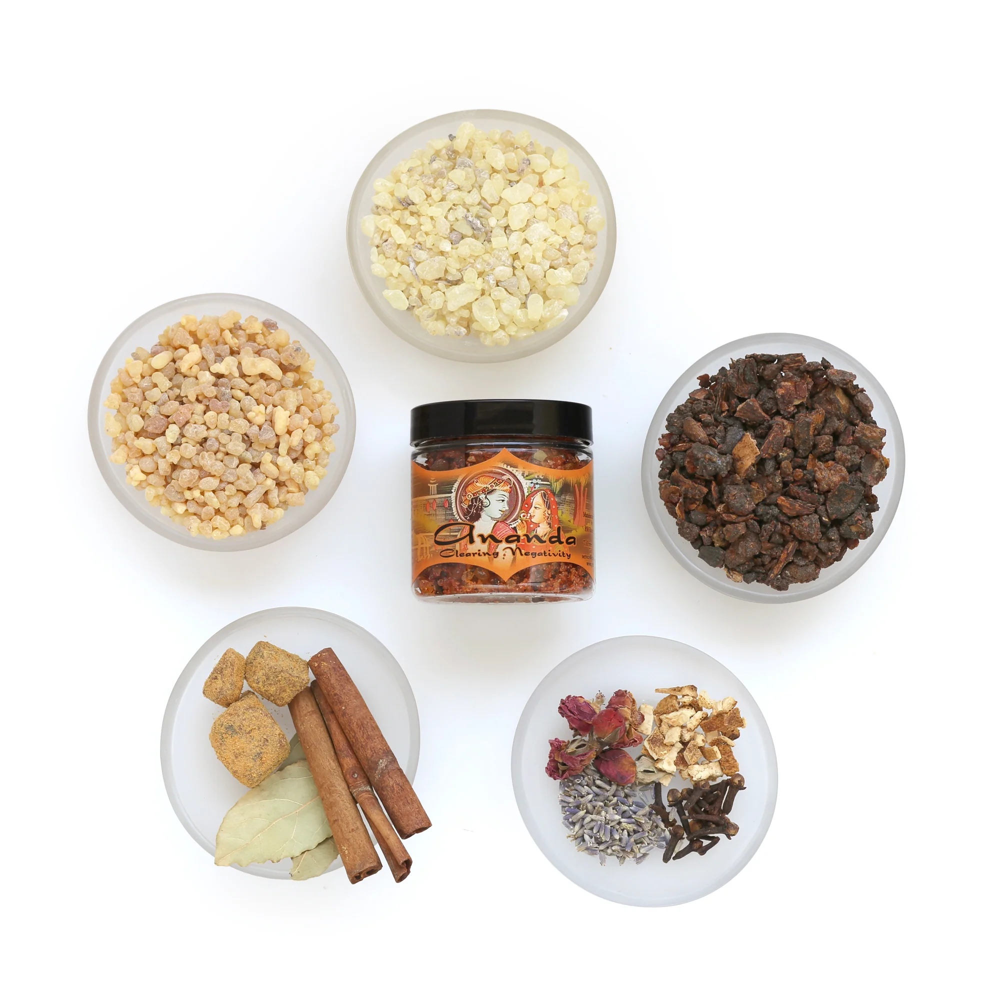 Resin Incense Ananda - Clearing Negativity - 2.4oz jar - Image 4
