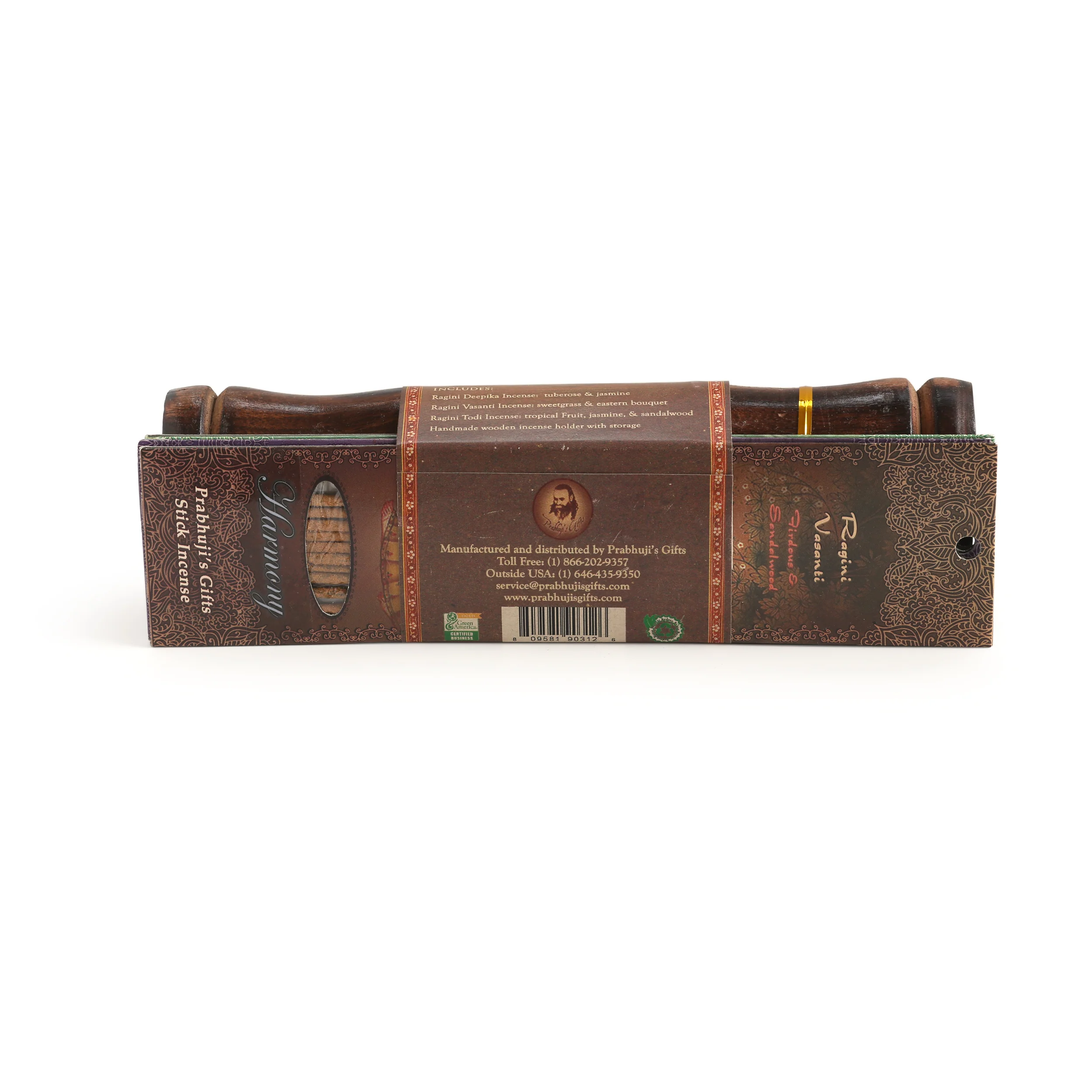 Incense Gift Set - Bamboo Burner + 3 Harmony Incense Sticks Packs & Greeting - Thank you for being you - Image 7