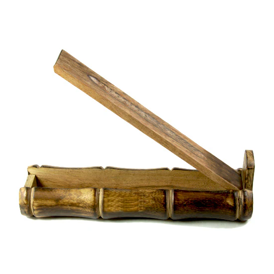 Incense Burner - Bamboo Holder and Storage - Image 4