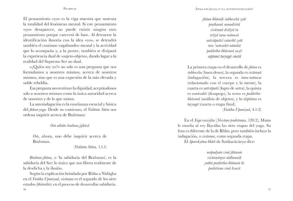 Advaita Vedanta - Ser el ser por Prabhuji (Hard cover - Spanish) - Image 8