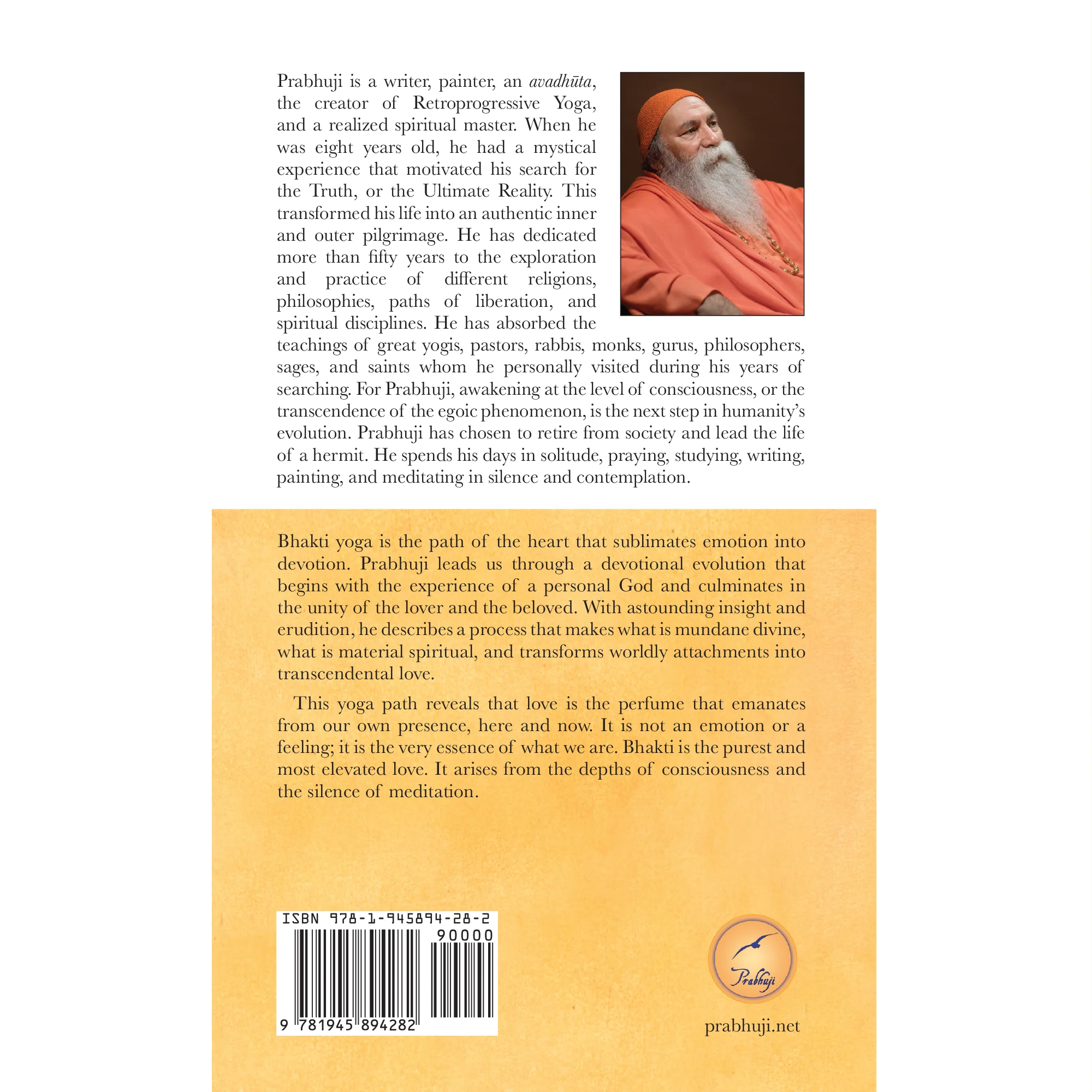 Bhakti yoga - The path of love by Prabhuji (Hard cover - English) - Image 3