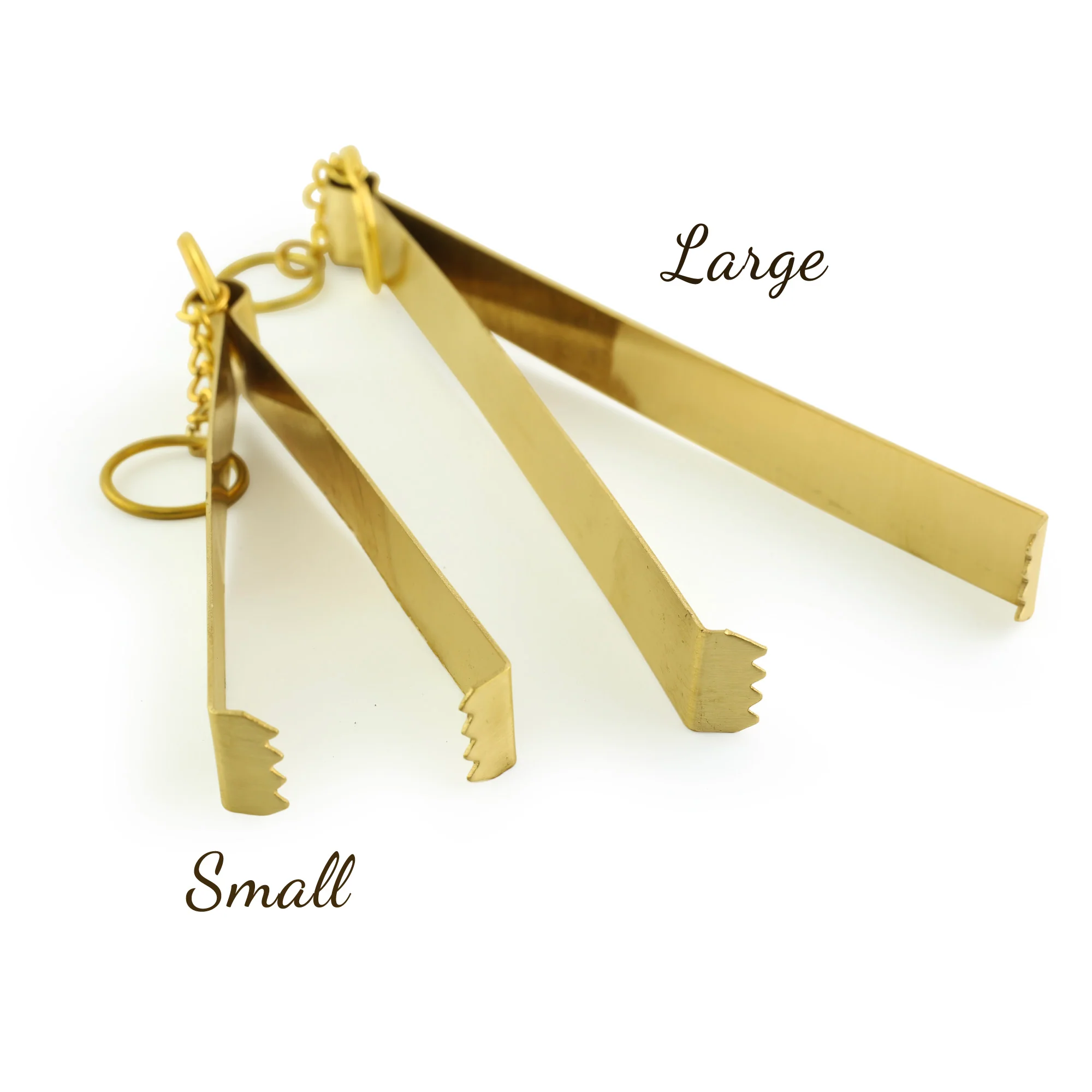 Brass Charcoal Tongs 7.5" - Image 4