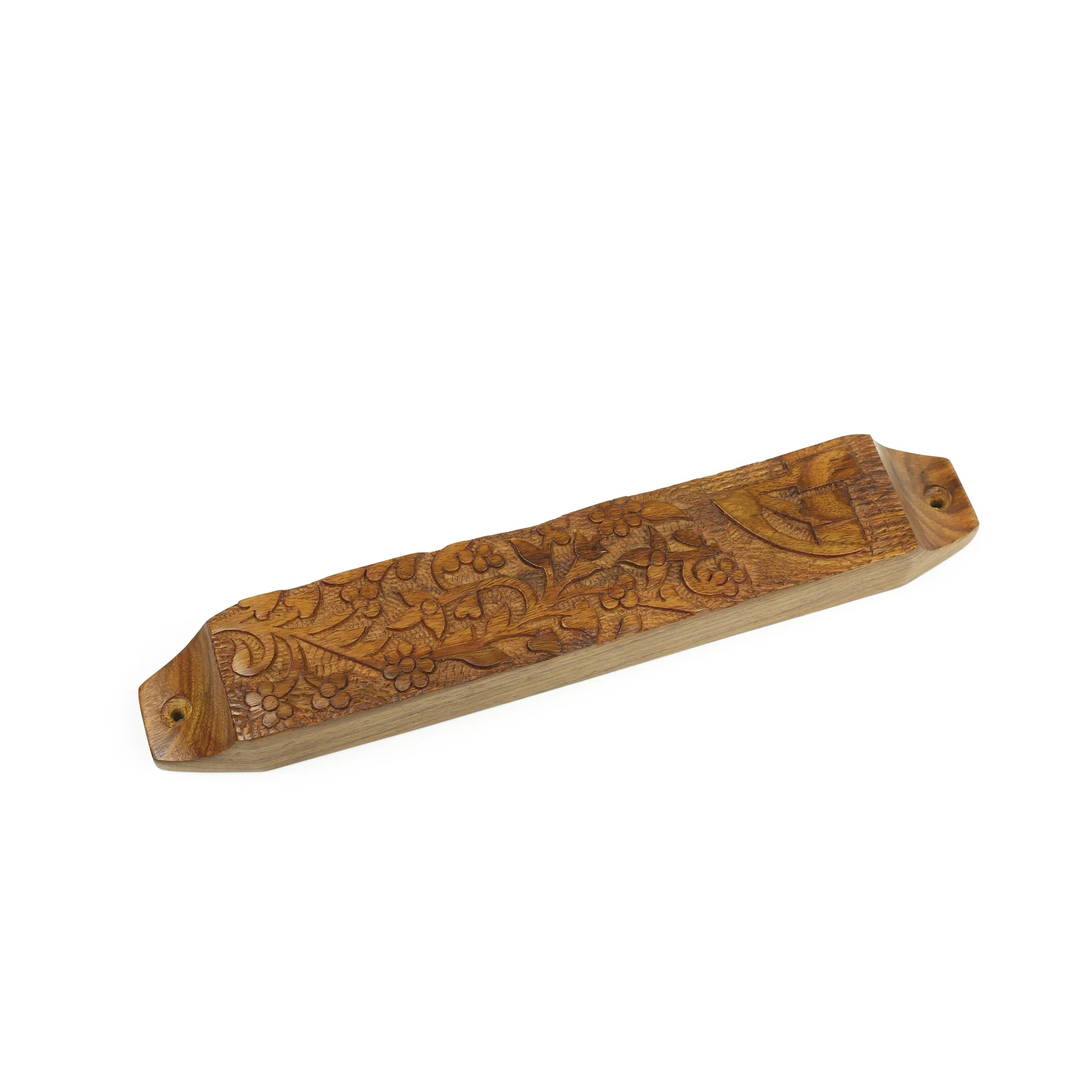 Decor - Wooden Mezuzah Case 9"x1.5" Garden - Image 5