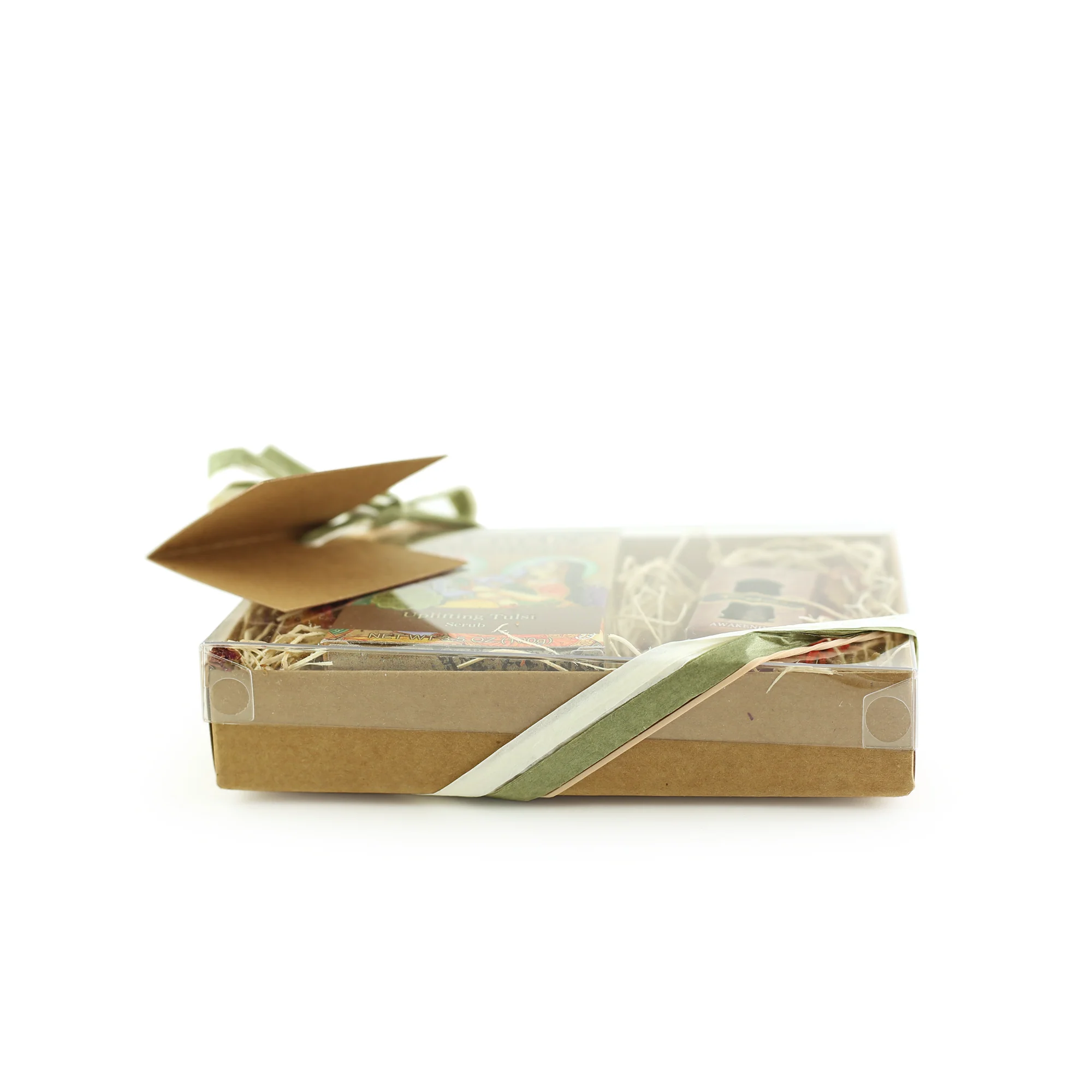 Gift Set - Saucha Bar Soap 'Uplifting Tulsi' and Attar Oil 'Padma' - with Greeting 'For someone as precious as you' - Image 3