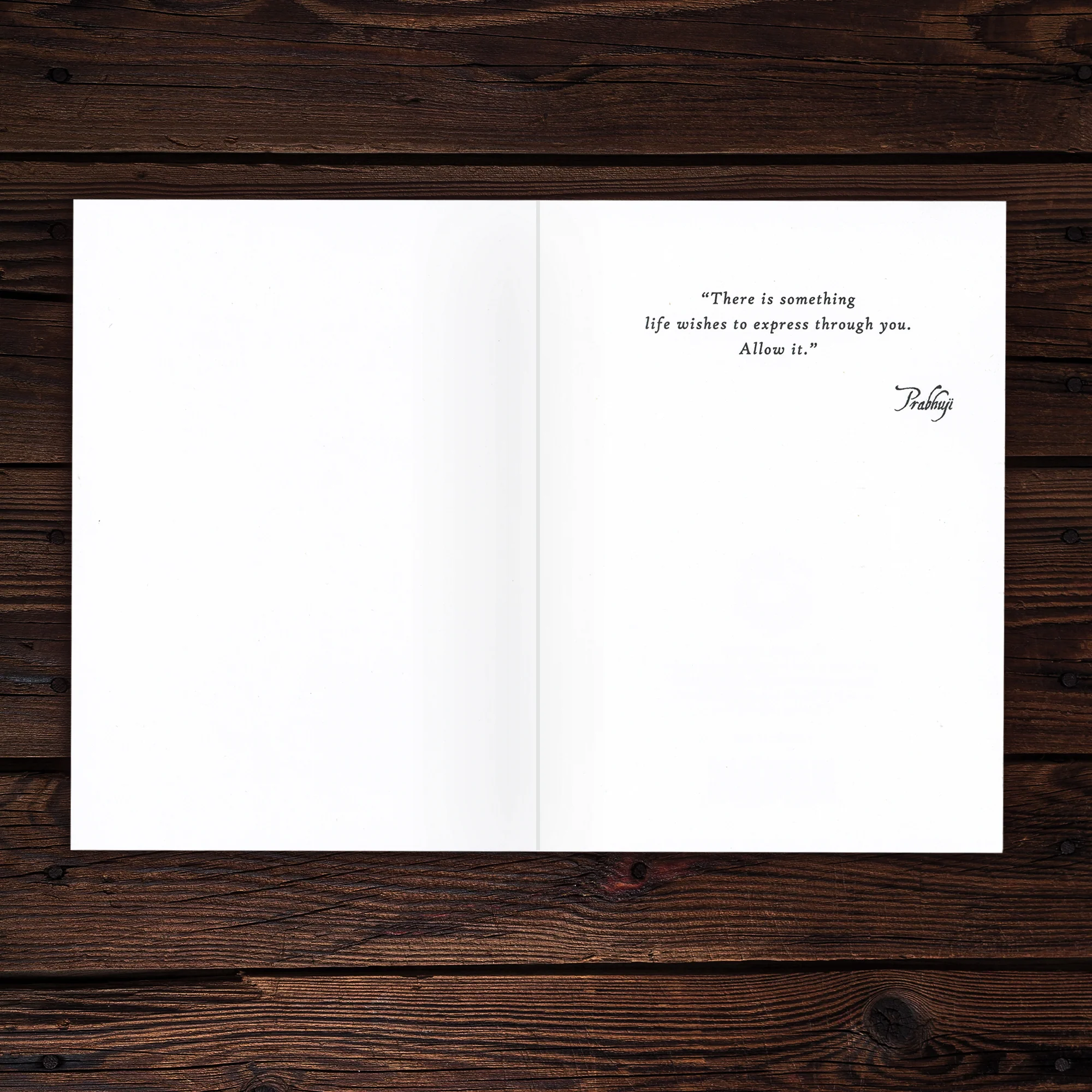 Greeting Card - Prabhuji's quote - 'There is something life wishes...' - 7"x5" - Image 3