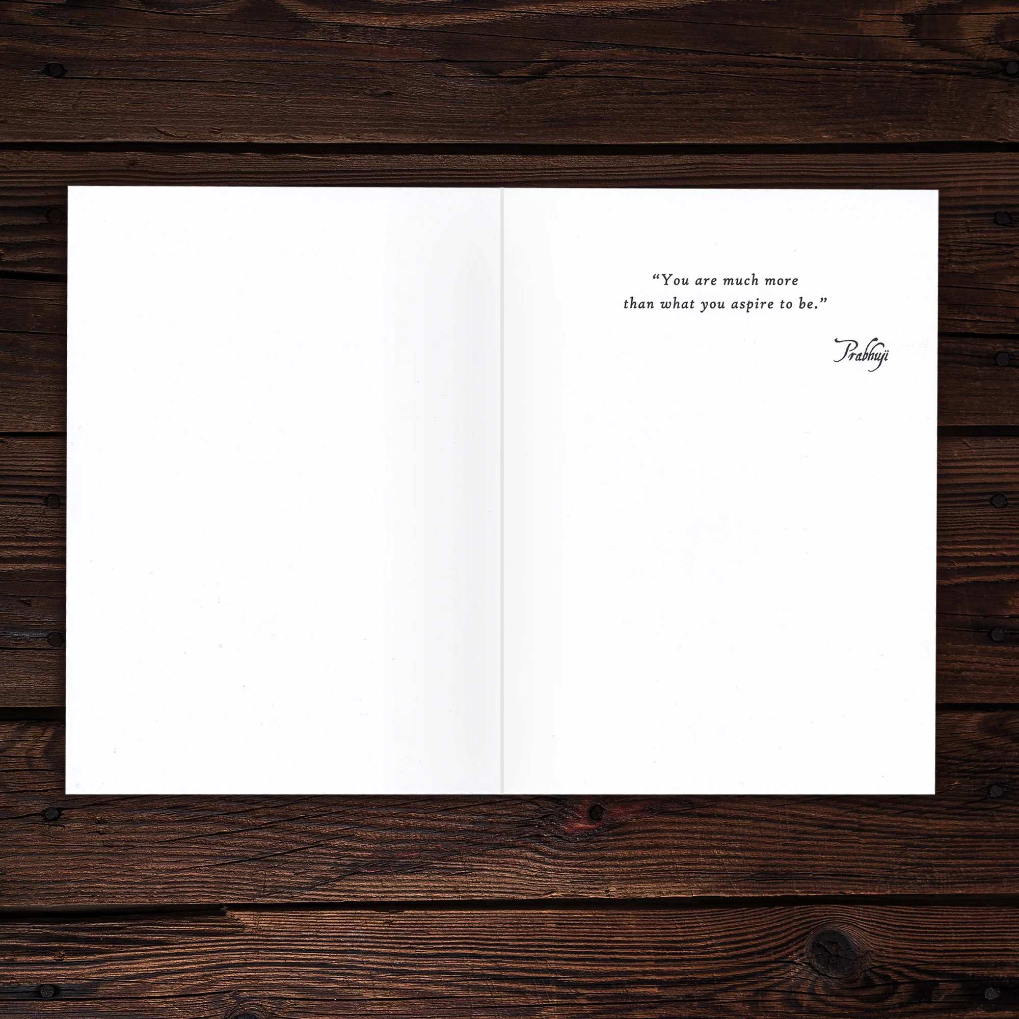 Greeting Card - Prabhuji's quote - 'You are much more...' - 7"x5" - Image 3