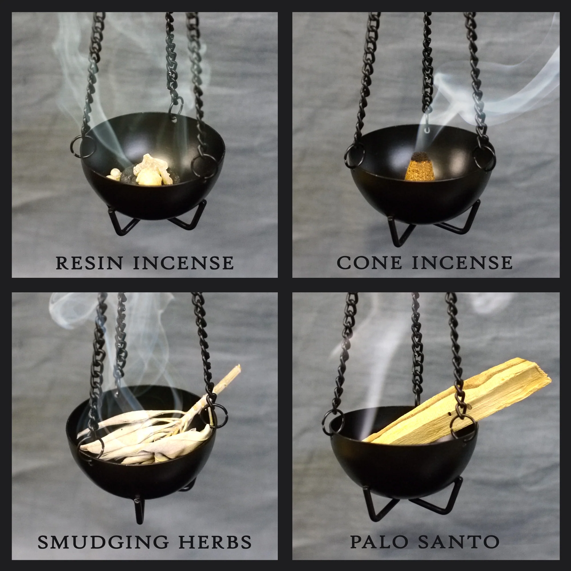 Burner - Hanging Black Cauldron Small - Image 5