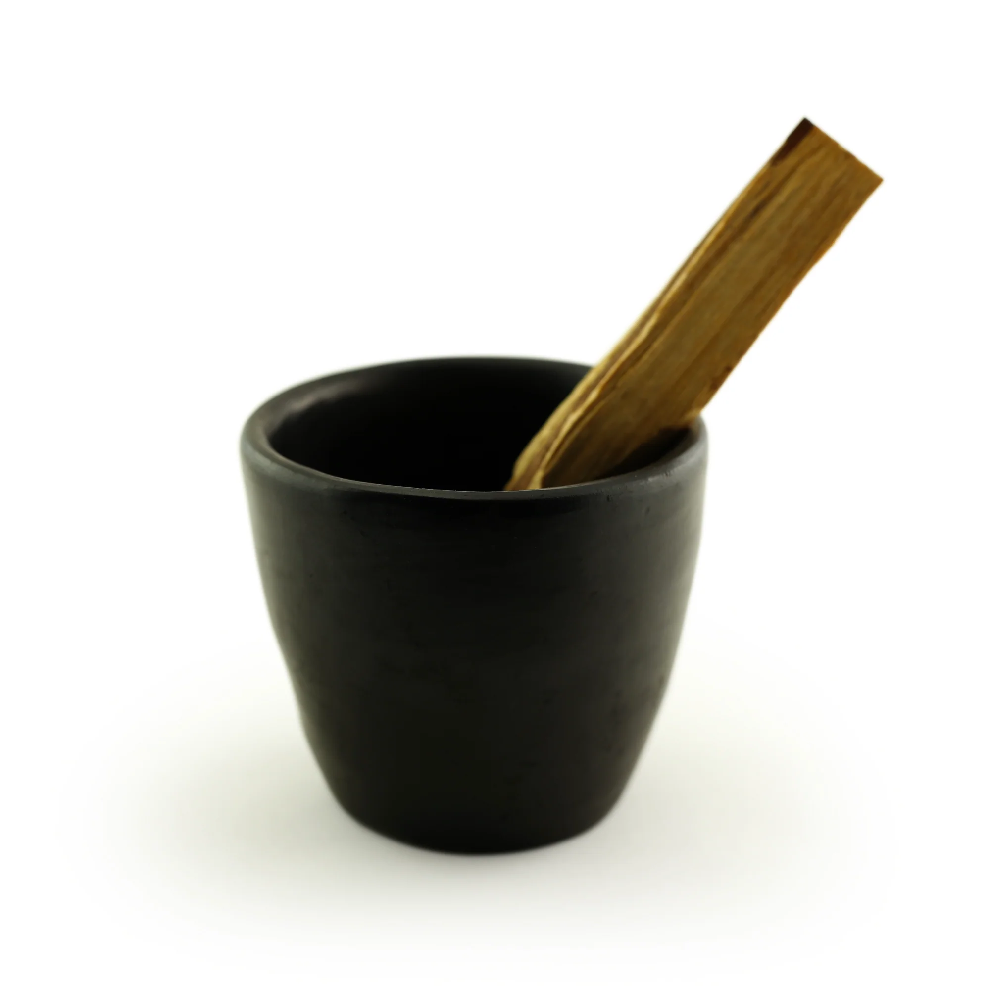Incense Burner - Hand-made La Chamba Clay Smudging Bowl - Small H2.75in x D3.5in - Image 2