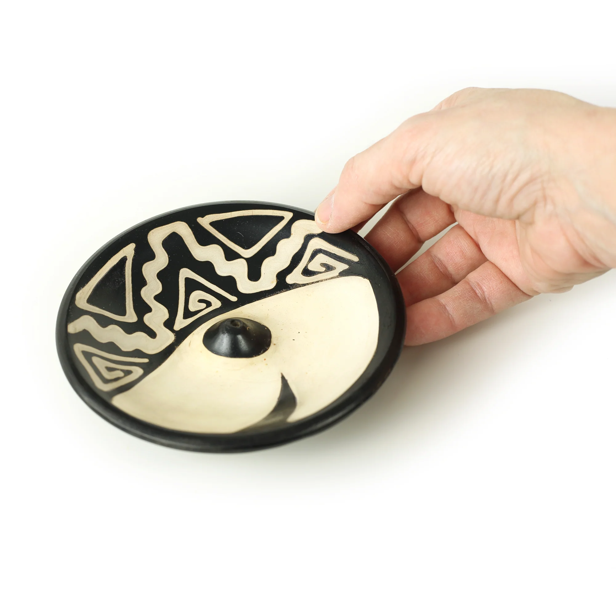 Incense Burner - Peruvian Ceramic Incense Burner for Stick Incense - 4.75" - Image 4