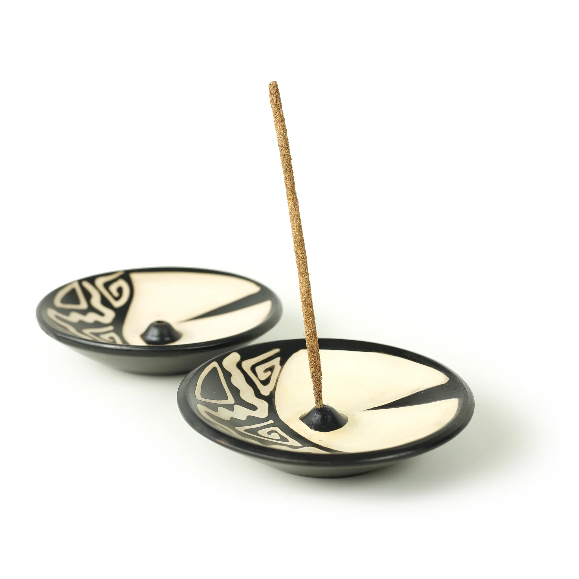 Incense Burner - Peruvian Ceramic Incense Burner for Stick Incense - 4.75" - Image 7