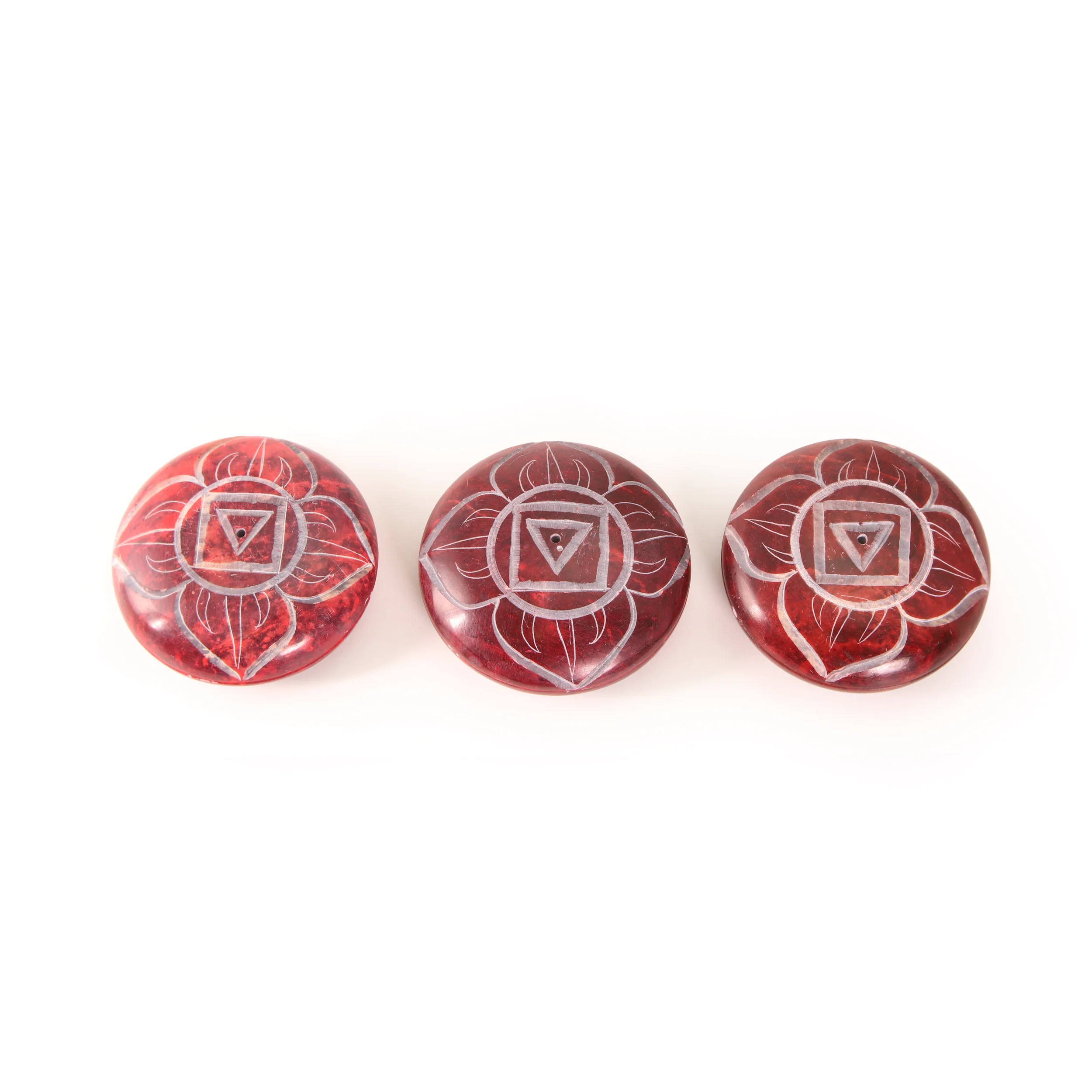 Incense Burner - Soapstone Pebble Root Chakra Muladhara 2.5" - Image 5