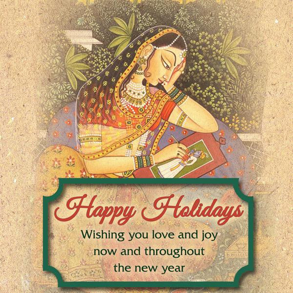 Incense Gift Set - Bamboo Burner + 3 Meditation Incense Sticks Packs and Holiday Greeting - Happy Holidays - Image 3