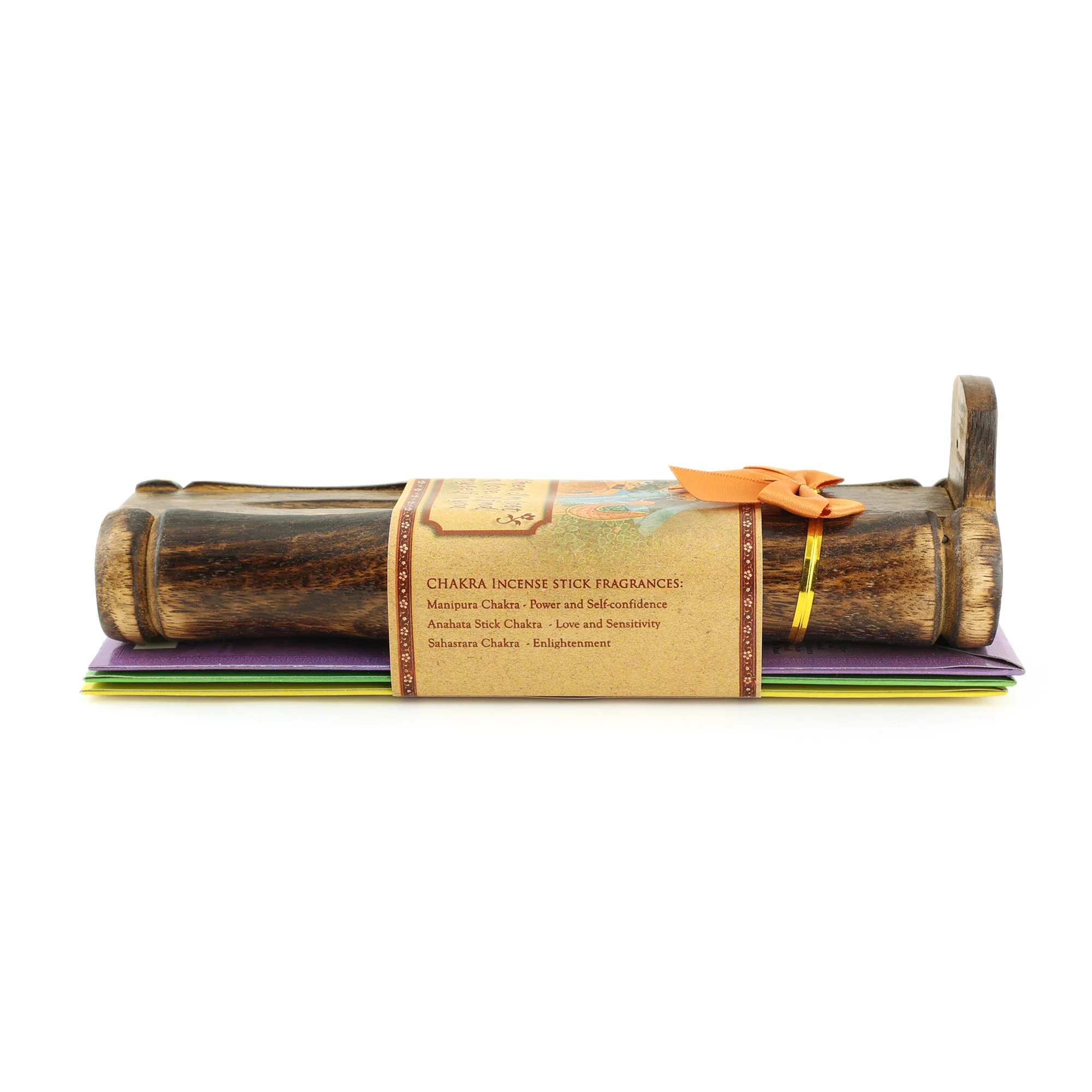 Incense Gift Set - Bamboo Burner + 3 Chakra Incense Sticks Packs & Love Greeting - Lost in Love - Image 4