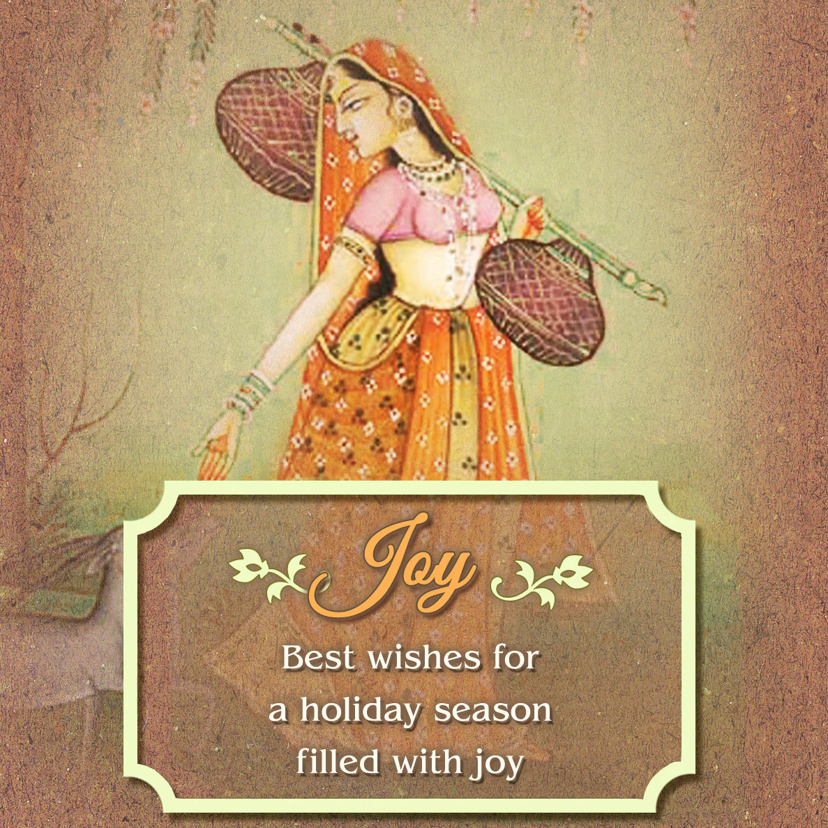 Incense Gift Set - Bamboo Burner + 7 Chakra Incense Sticks Packs & Holiday Greeting - Joy - Image 3