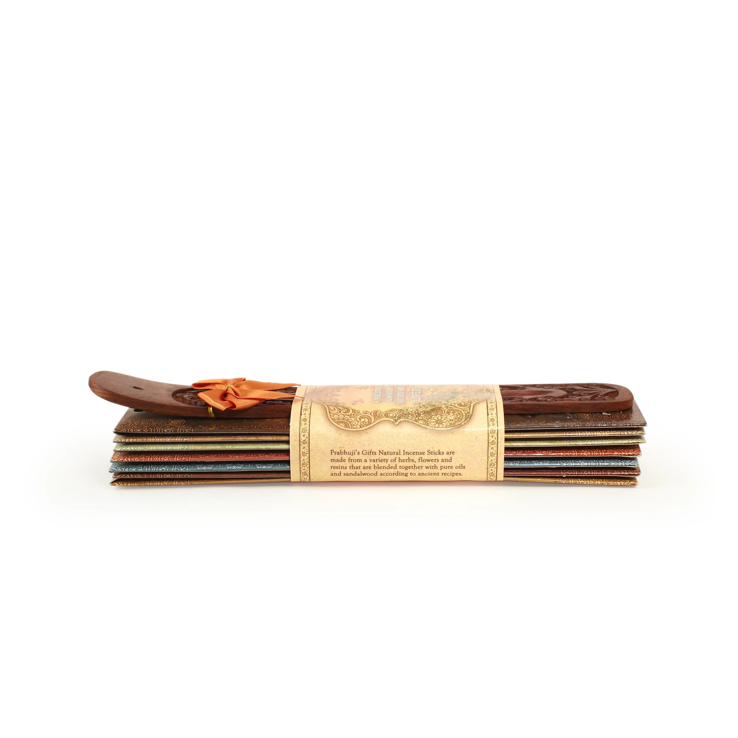 Incense Gift Set - Flat Burner + 7 Harmony Incense Stick & greeting A Precious Reminder that You are Loved - Image 4