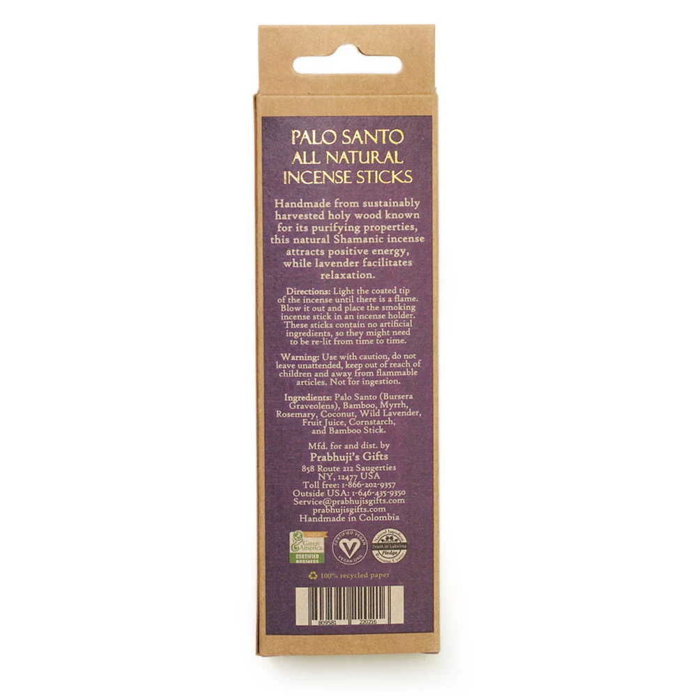 Palo Santo and Wild Herbs Incense Sticks - Relaxation & Meditation - 6 Incense Sticks - Image 3