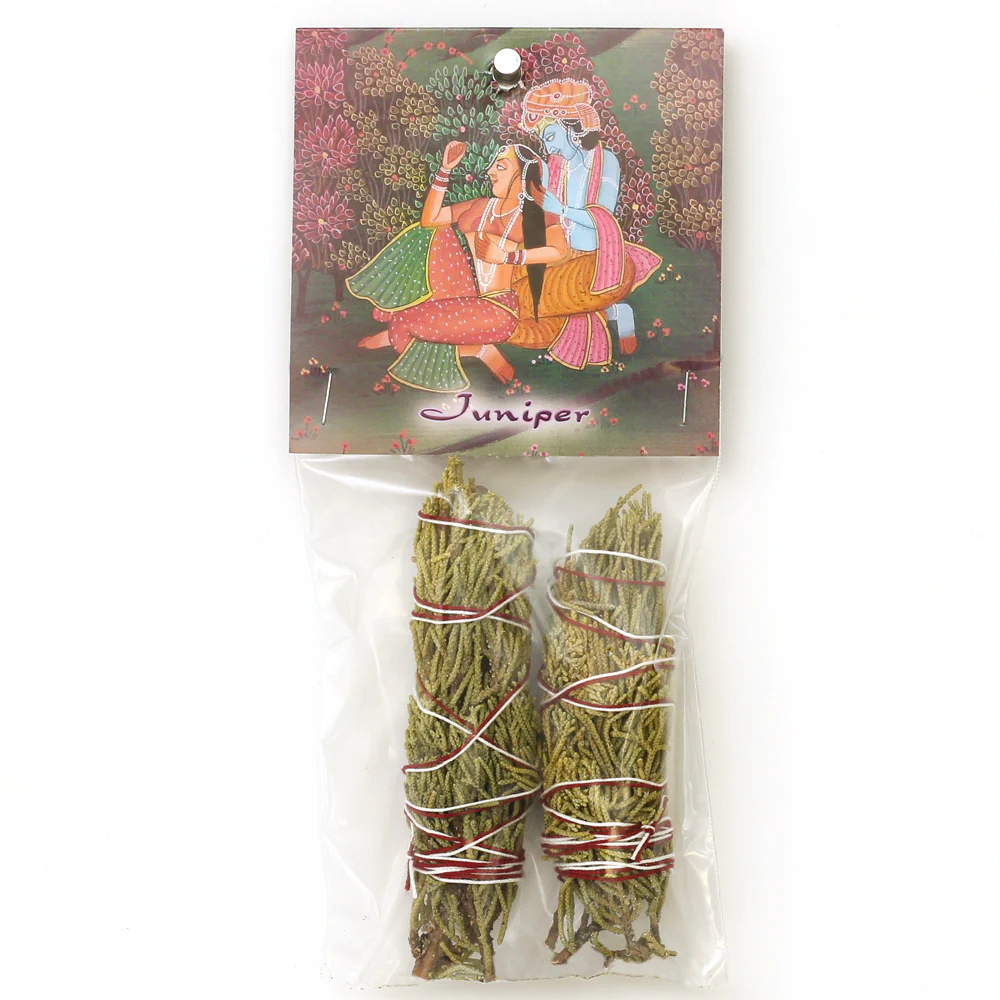 Smudging Herbs - Juniper Smudge Stick - 2 mini Bundles 4"