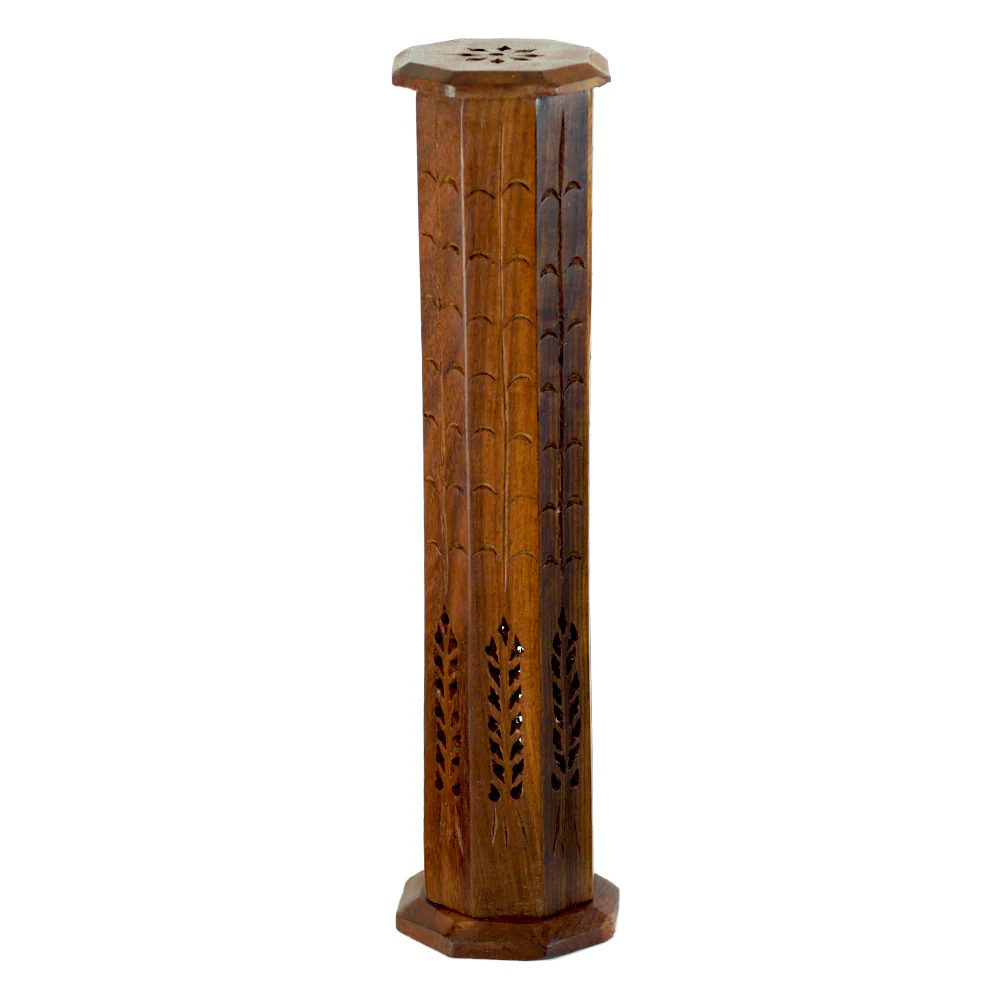 Incense Burner - Wooden Octagonal Tower - Image 3