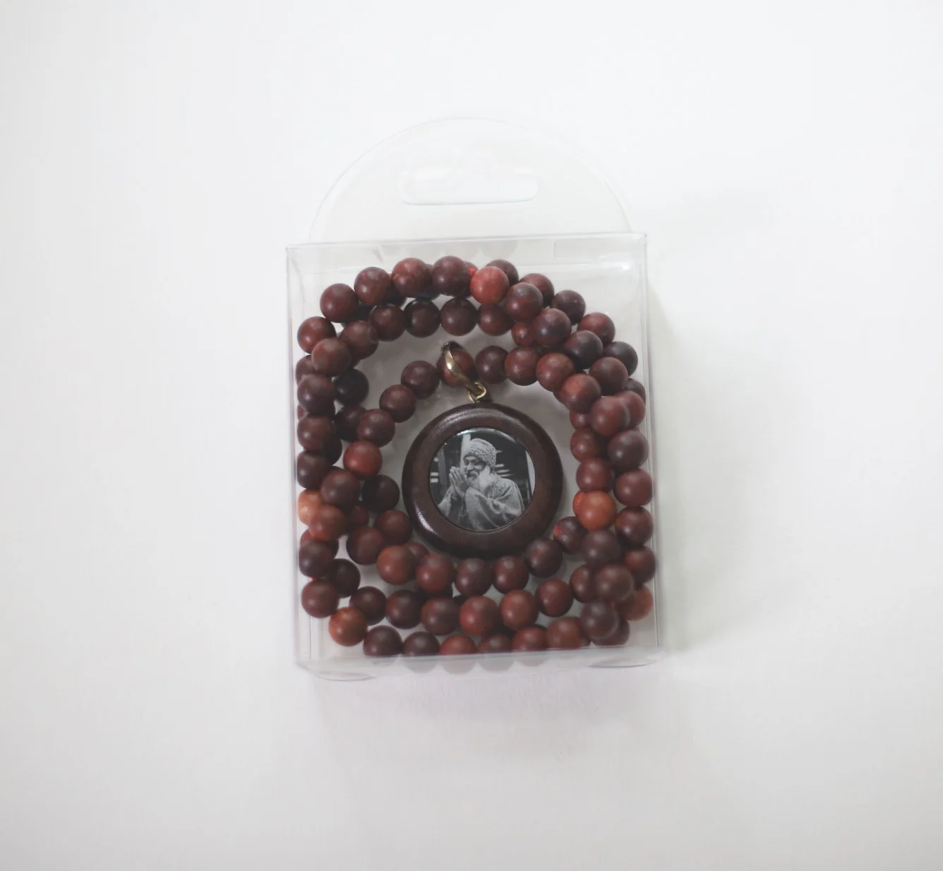 ORIGINAL OSHO Rajneesh Rajneeshpuram Wild Country Extra Fine Rose Wood Mala for Meditation -Natural Wood (#1) VERY LIMITED STOCK! - Image 4