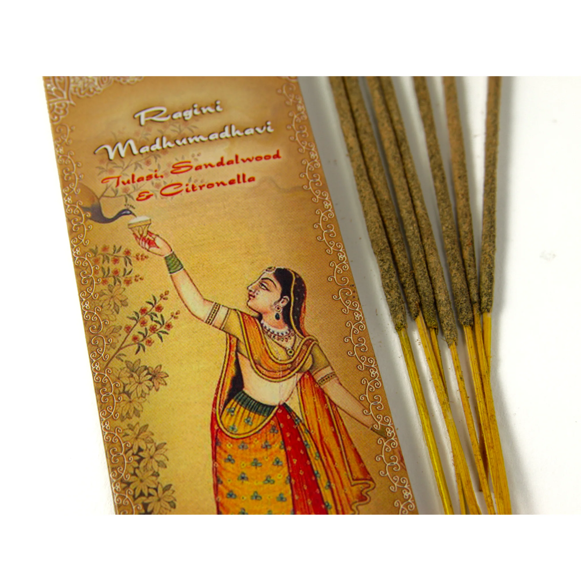 Incense Sticks Ragini Madhumadhavi - Tulasi, Sandalwood, and Citronella - Bliss - Image 3