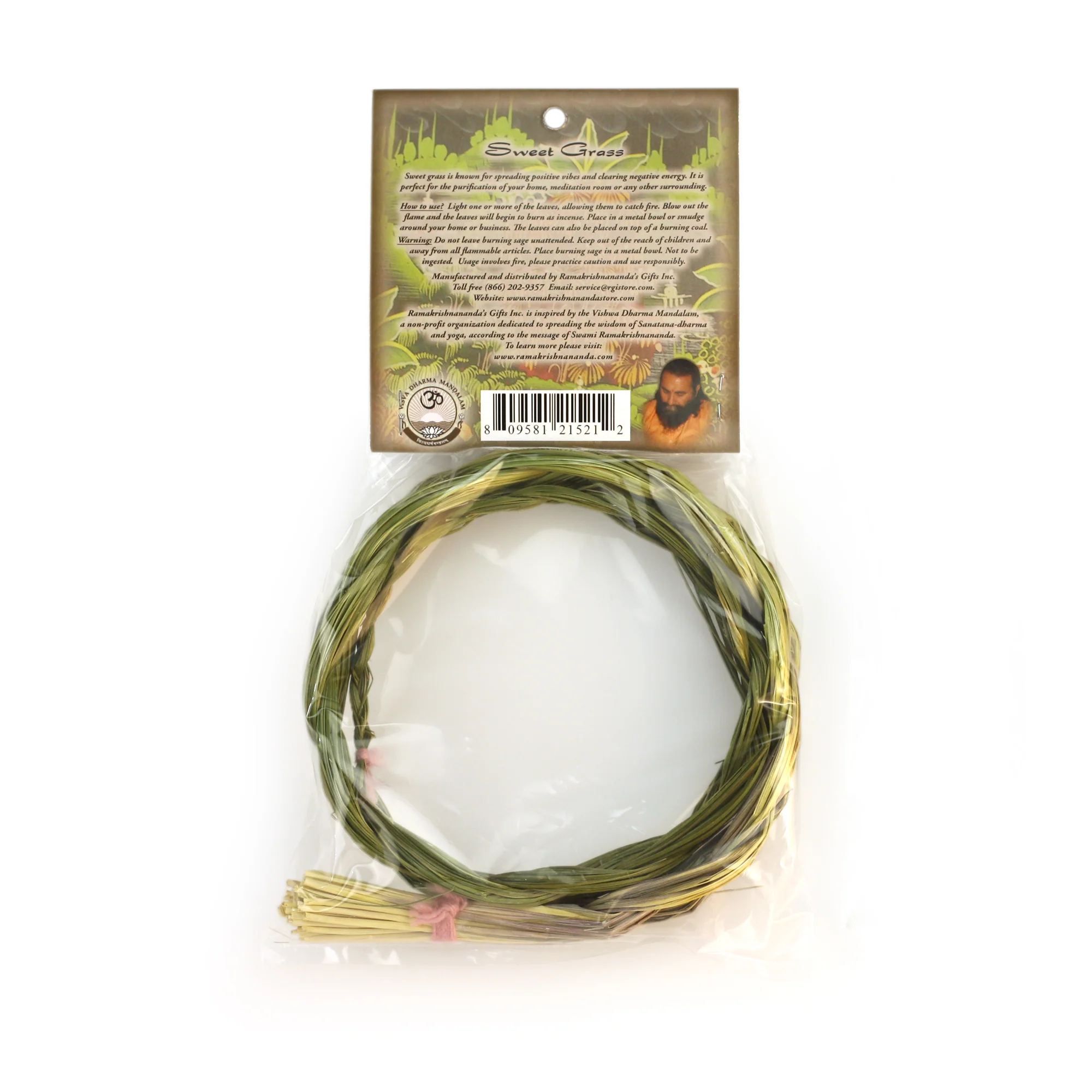 Smudging Herbs - Sweet Grass Braid - Image 2