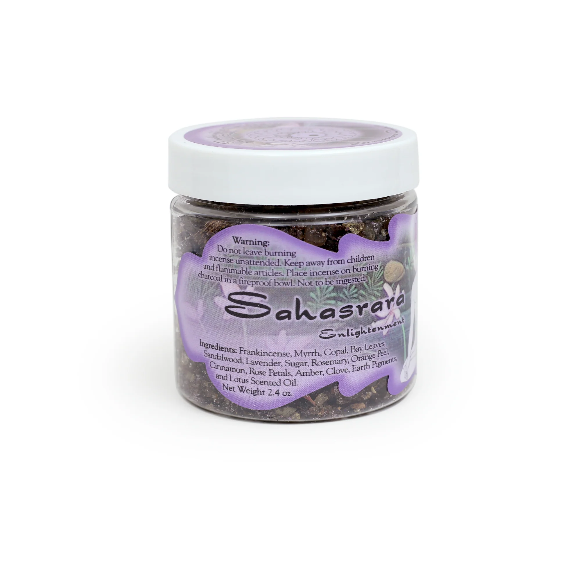 Resin Incense Crown Chakra Sahasrara - Enlightenment - 2.4oz jar - Image 2