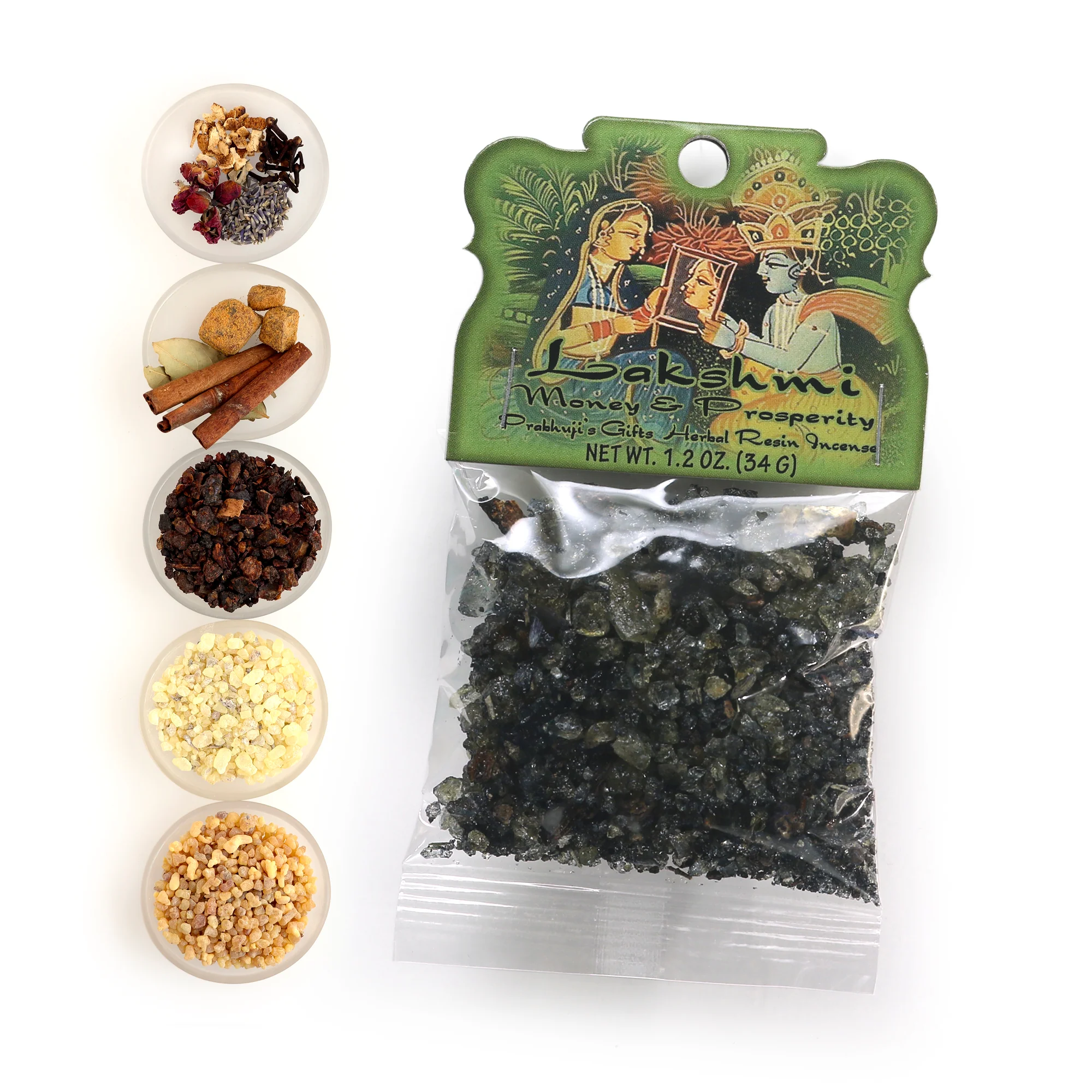 Resin Incense Lakshmi - Money and Prosperity 1.2oz Bag - Image 3