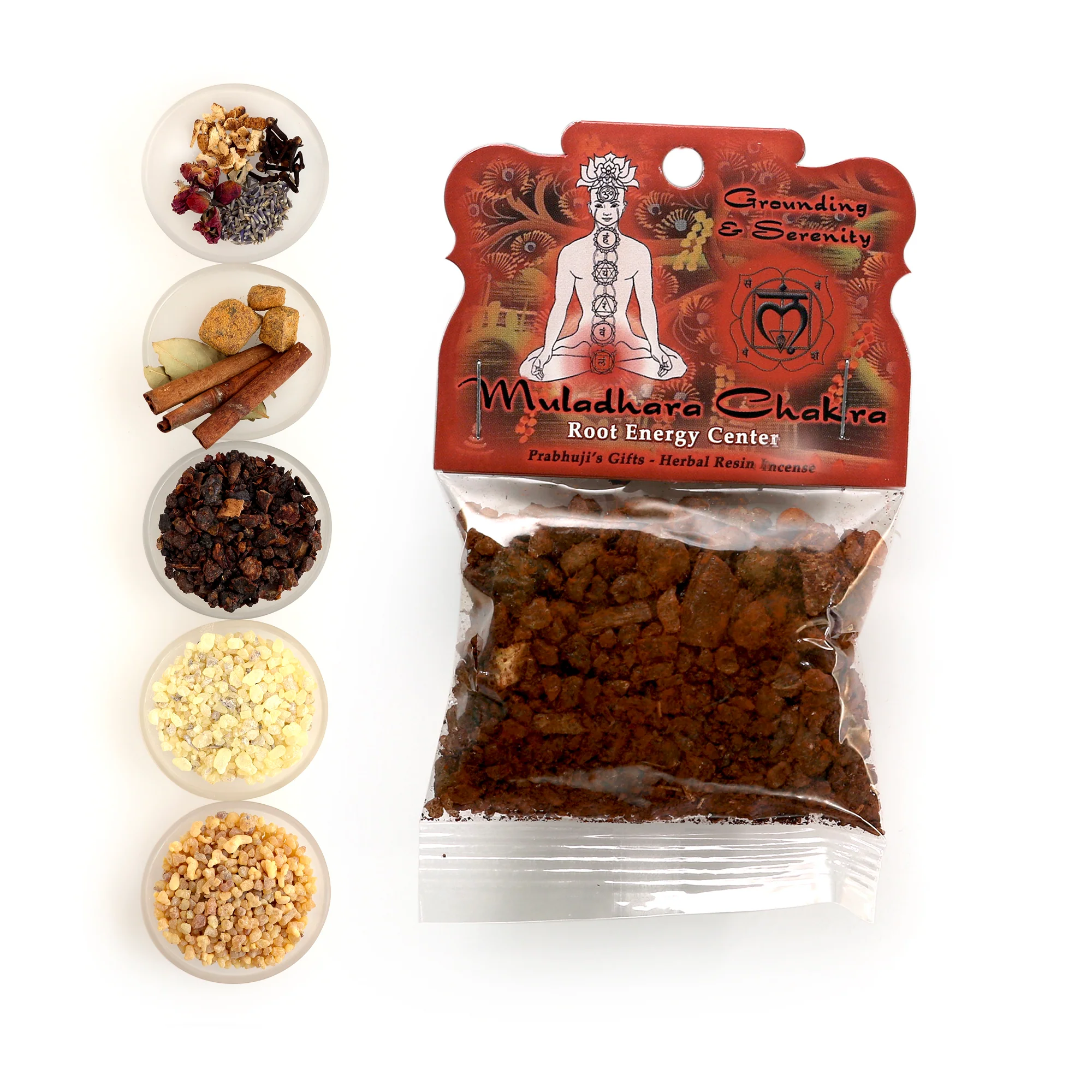 Resin Incense Root Chakra Muladhara - Grounding and Inner Peace - 1.2oz bag - Image 3
