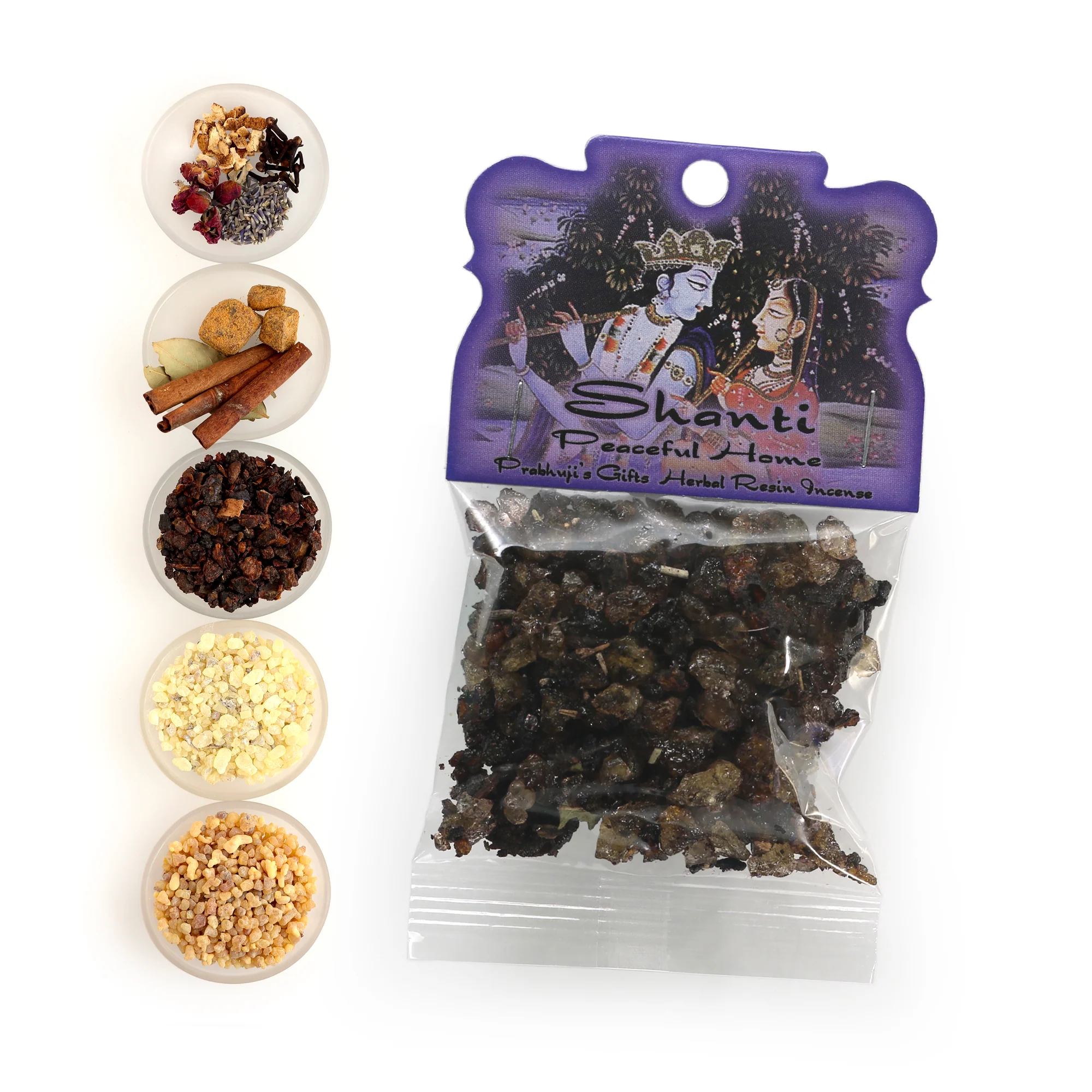 Resin Incense Shanti - Peaceful Home - 1.2oz bag - Image 3