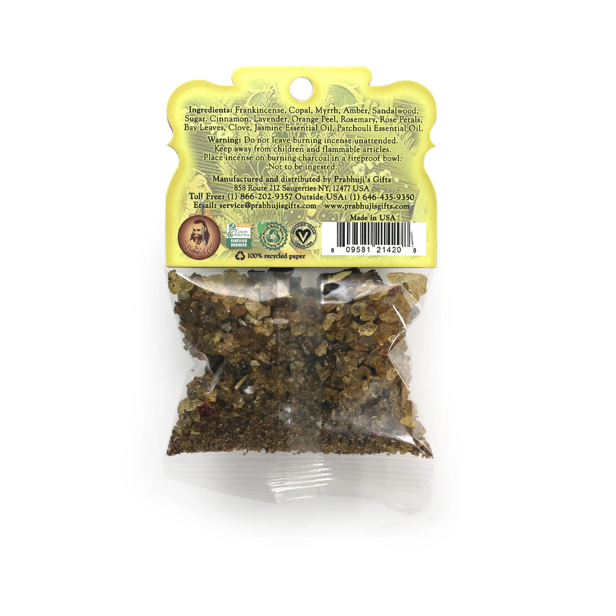 Resin Incense Surya - Happiness and Joy - 1.2oz bag - Image 2