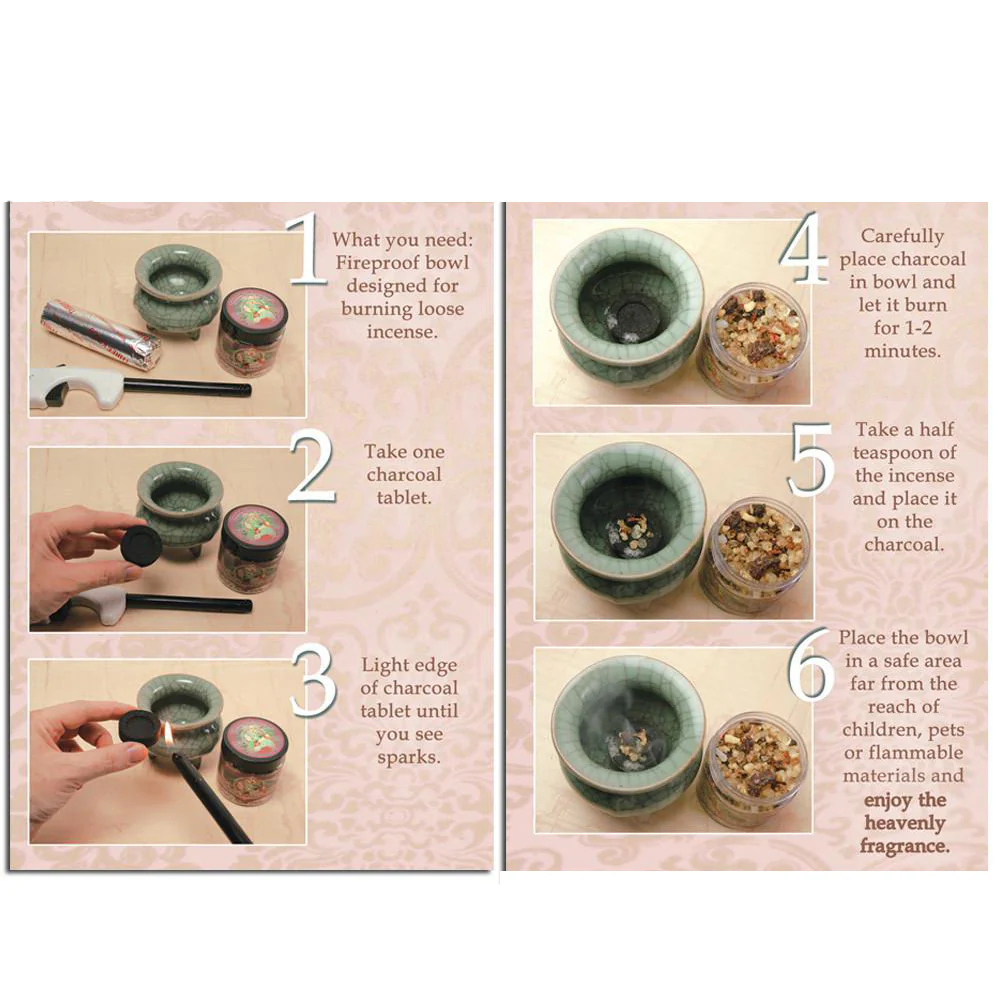 Resin Incense Third Eye Chakra Ajna - Concentration and Intuition - 1.2oz bag - Image 4