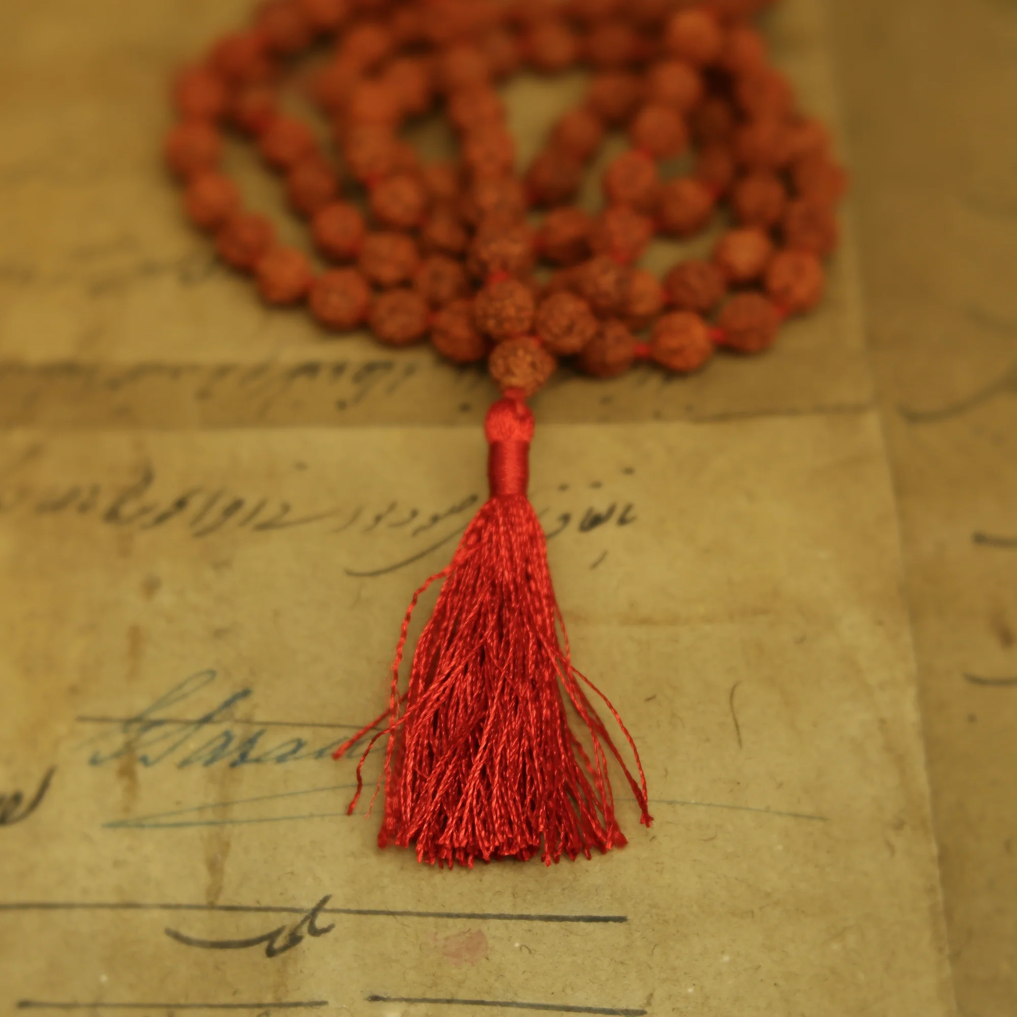 Prayer Mala Beads - Rudraksha - 108 Prayer Beads - Image 4