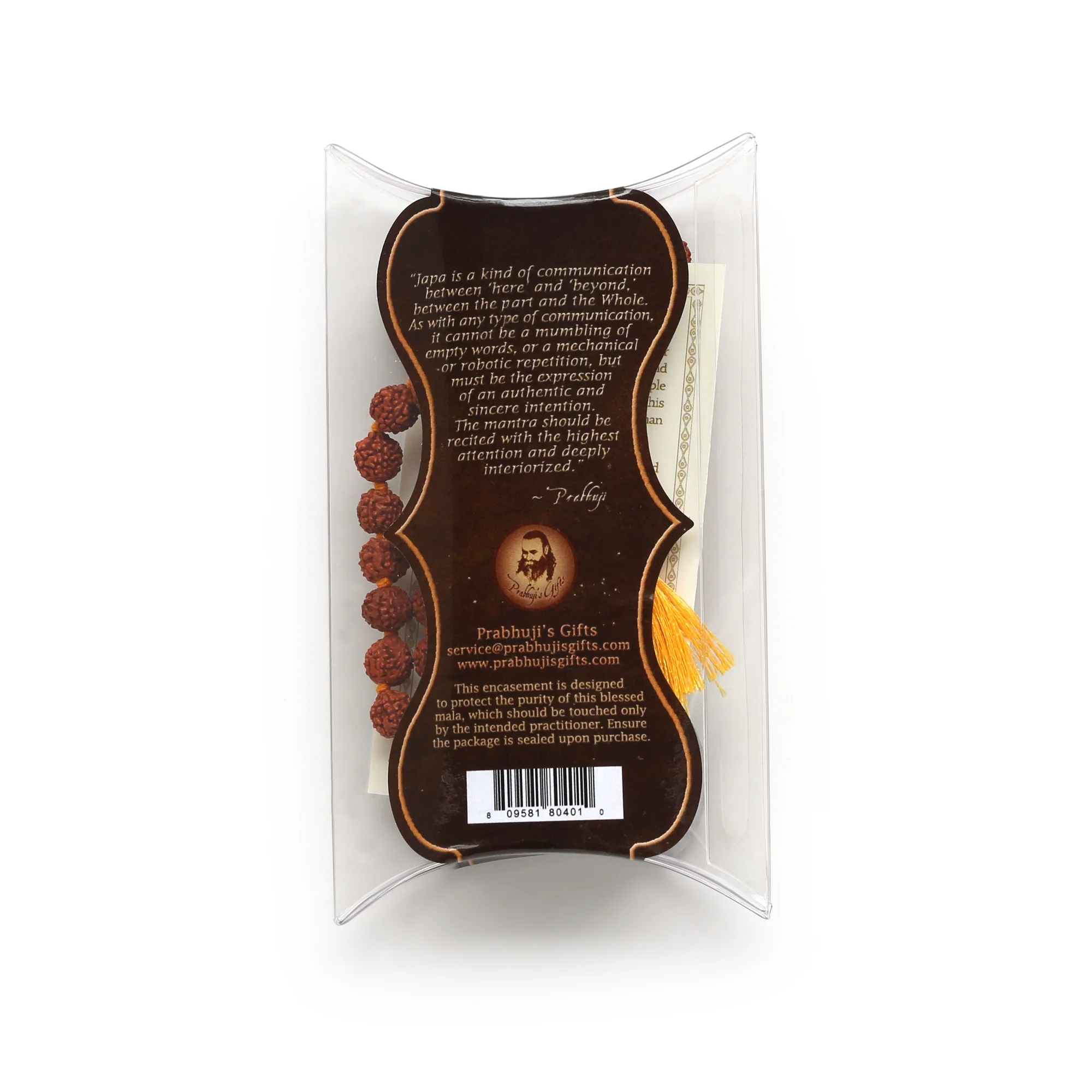 Prayer Mala Beads - Rudraksha - 108 Prayer Beads - Image 6