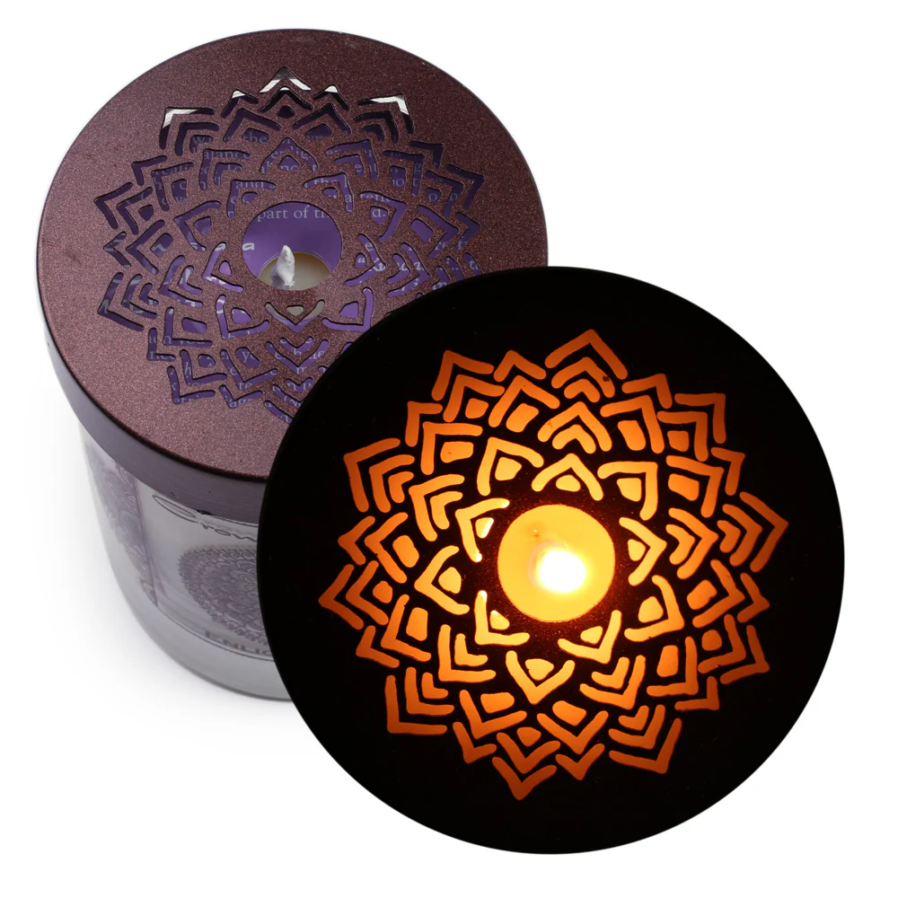 Crown Chakra Sahasrara | Soy Candle for Chakra Meditation Scented with Essential Oils |  Lotus Flower | Enlightenment - 10.5oz - Image 5