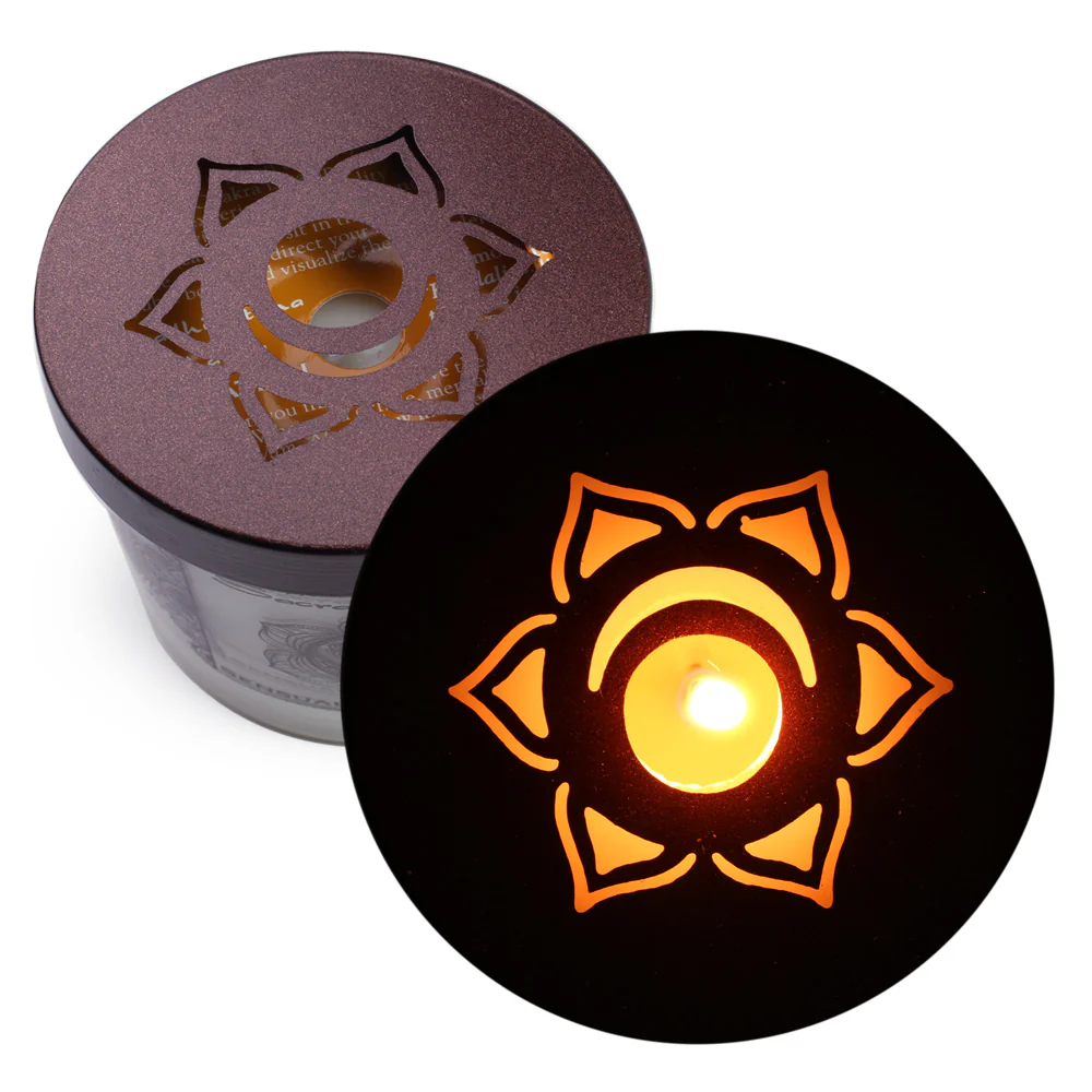 Sacral Chakra Svadhishthana | Soy Candle for Chakra Meditation Scented with Essential Oils |Vanilla | Sensuality and Creativity - 10.5oz - Image 8