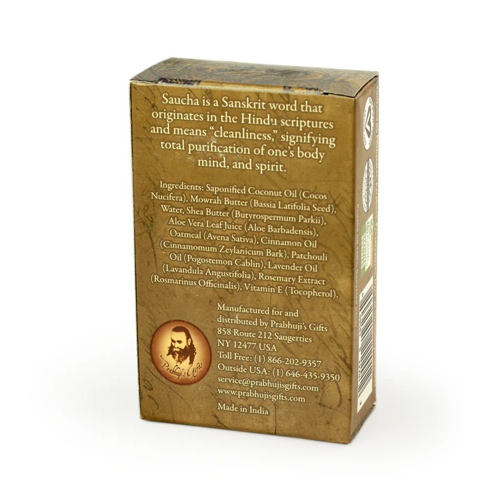 Soap Bar Saucha - Natural Calming Oatmeal - 3.5 oz (100g) - Image 4