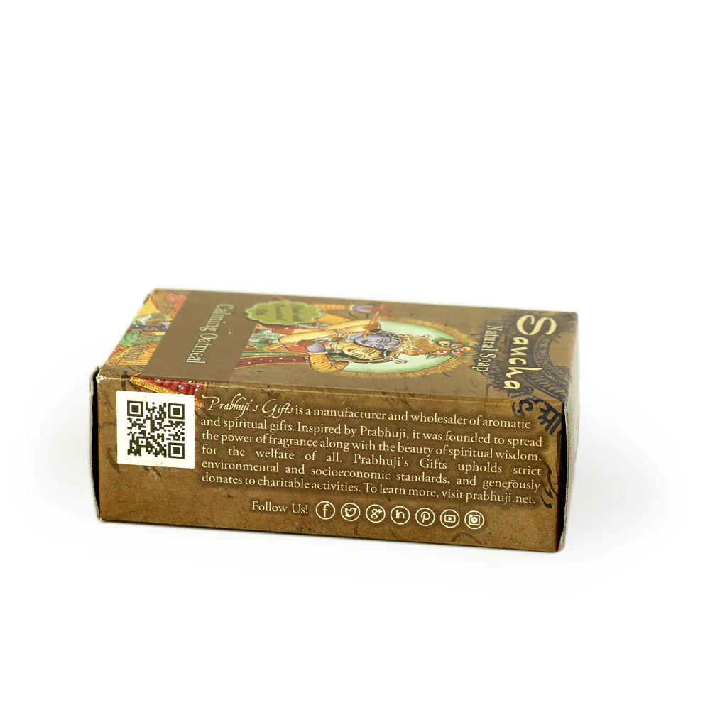 Soap Bar Saucha - Natural Calming Oatmeal - 3.5 oz (100g) - Image 5