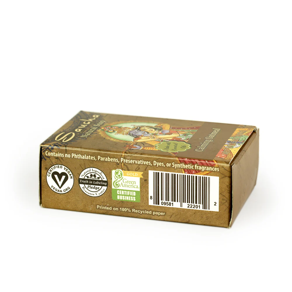 Soap Bar Saucha - Natural Calming Oatmeal - 3.5 oz (100g) - Image 6