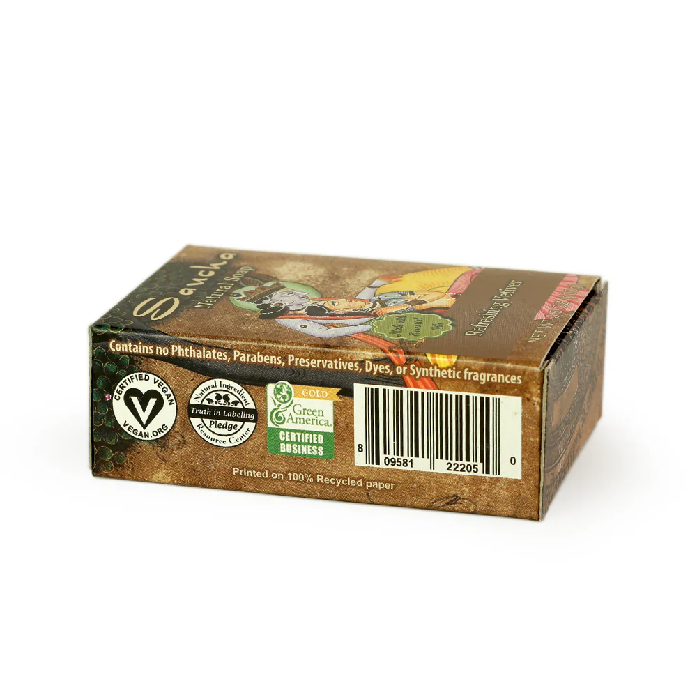 Soap Bar Saucha - Natural Refreshing Vetiver - 3.5 oz (100g) - Image 5