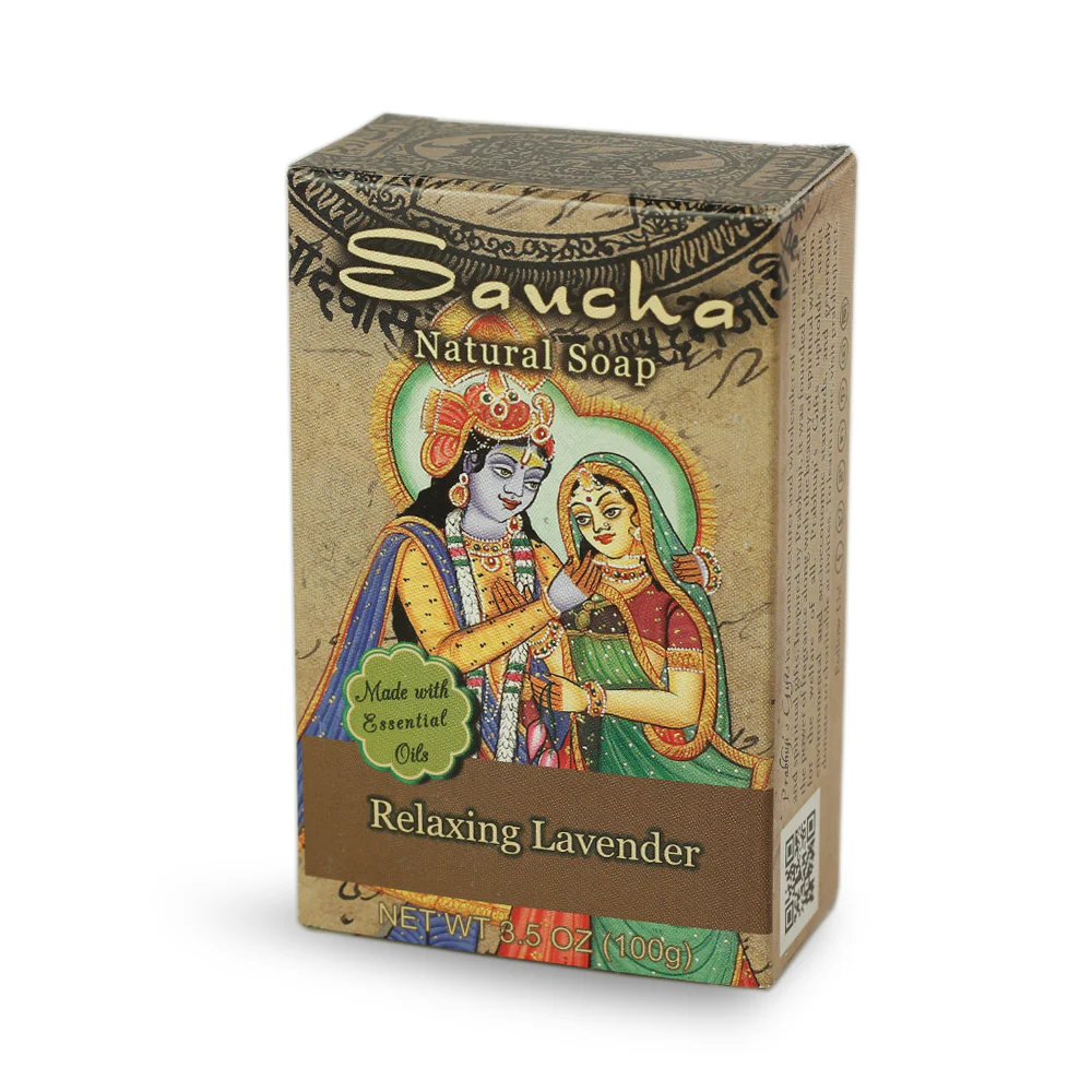 Soap Bar Saucha - Natural Relaxing Lavender - 3.5 oz (100g) - Image 3