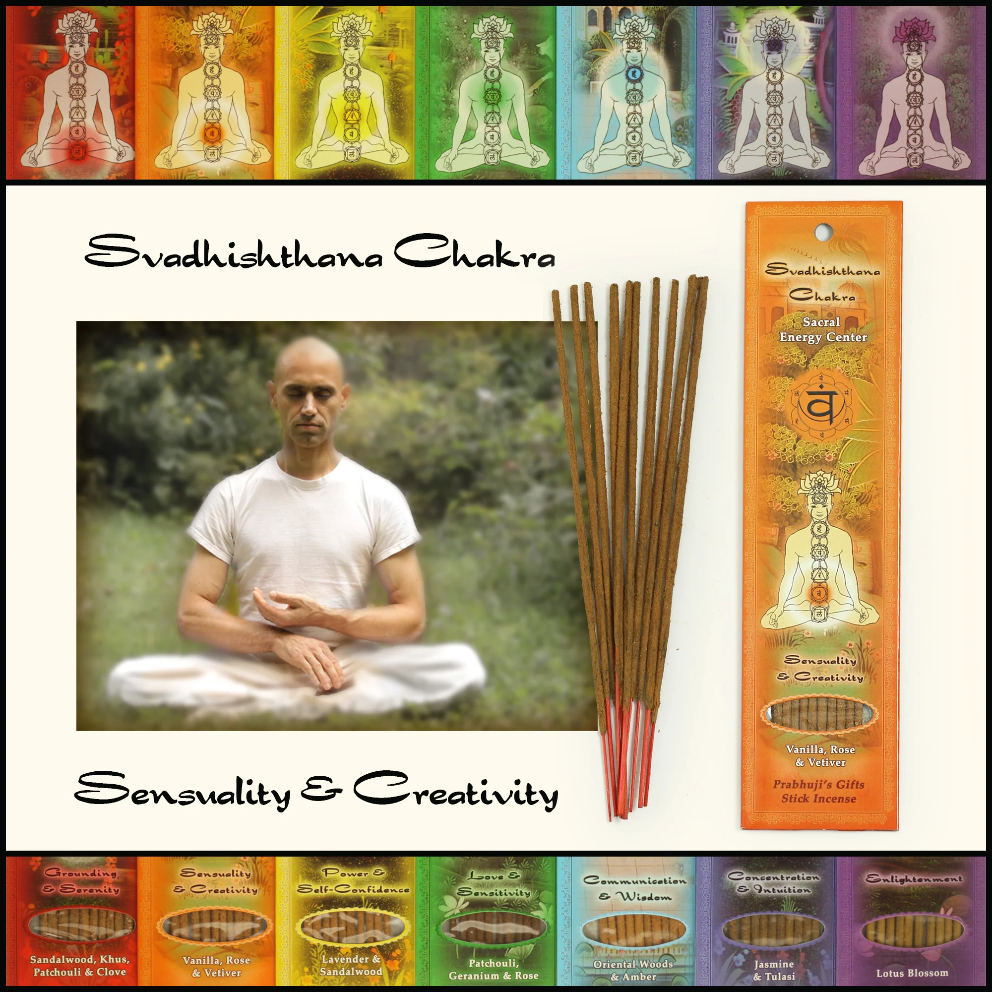 Incense Sticks Sacral Chakra Svadhishtana - Sensuality and Creativity - Image 5