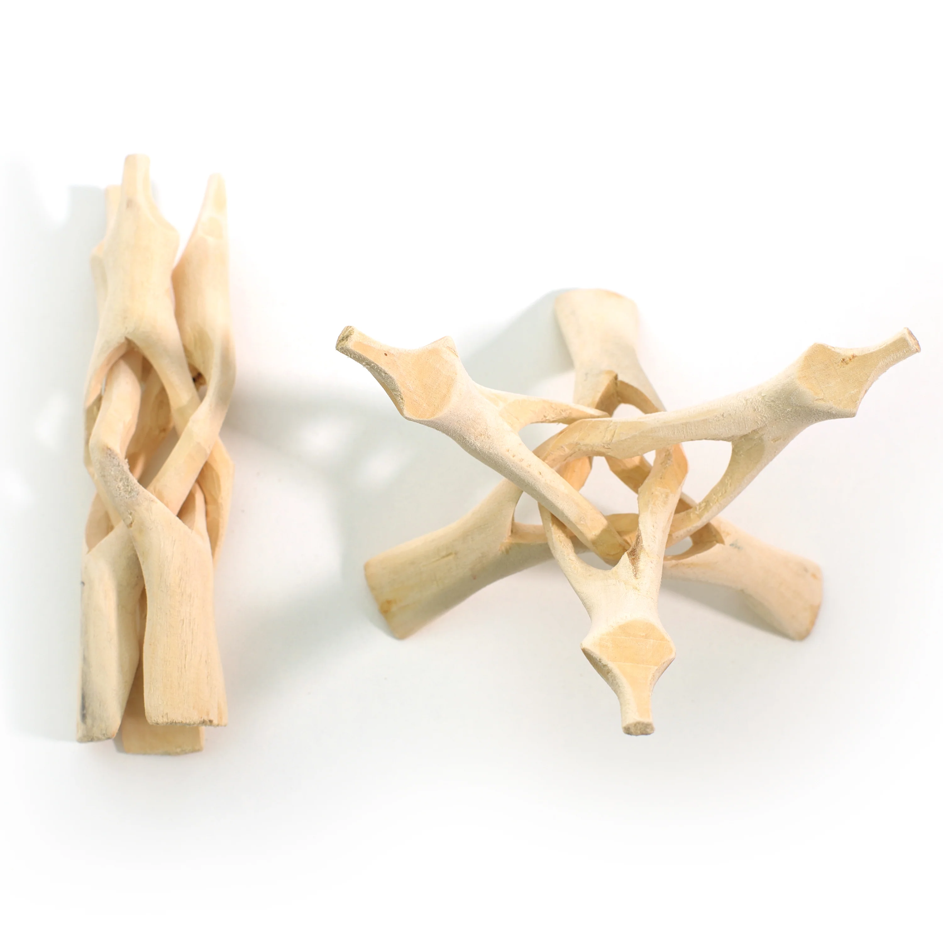 Tripod 6" Natural Eucalyptus Wood (fits Abalone shells 5-7") - Image 3