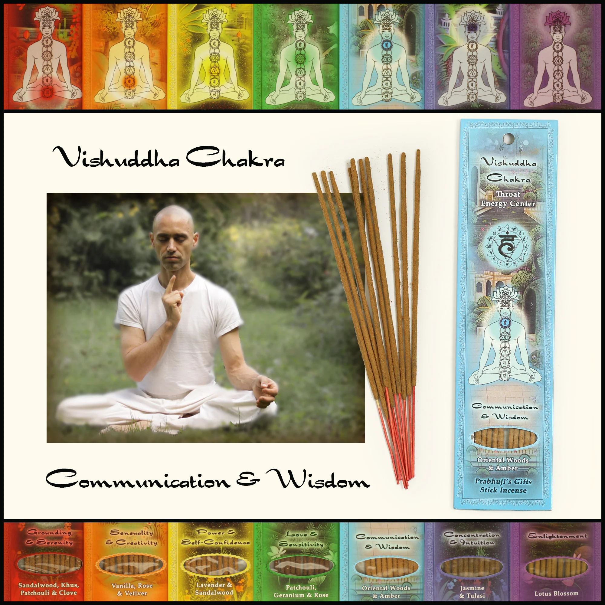 Incense Sticks Throat Chakra Vishuddha - Communication and Wisdom - Image 5