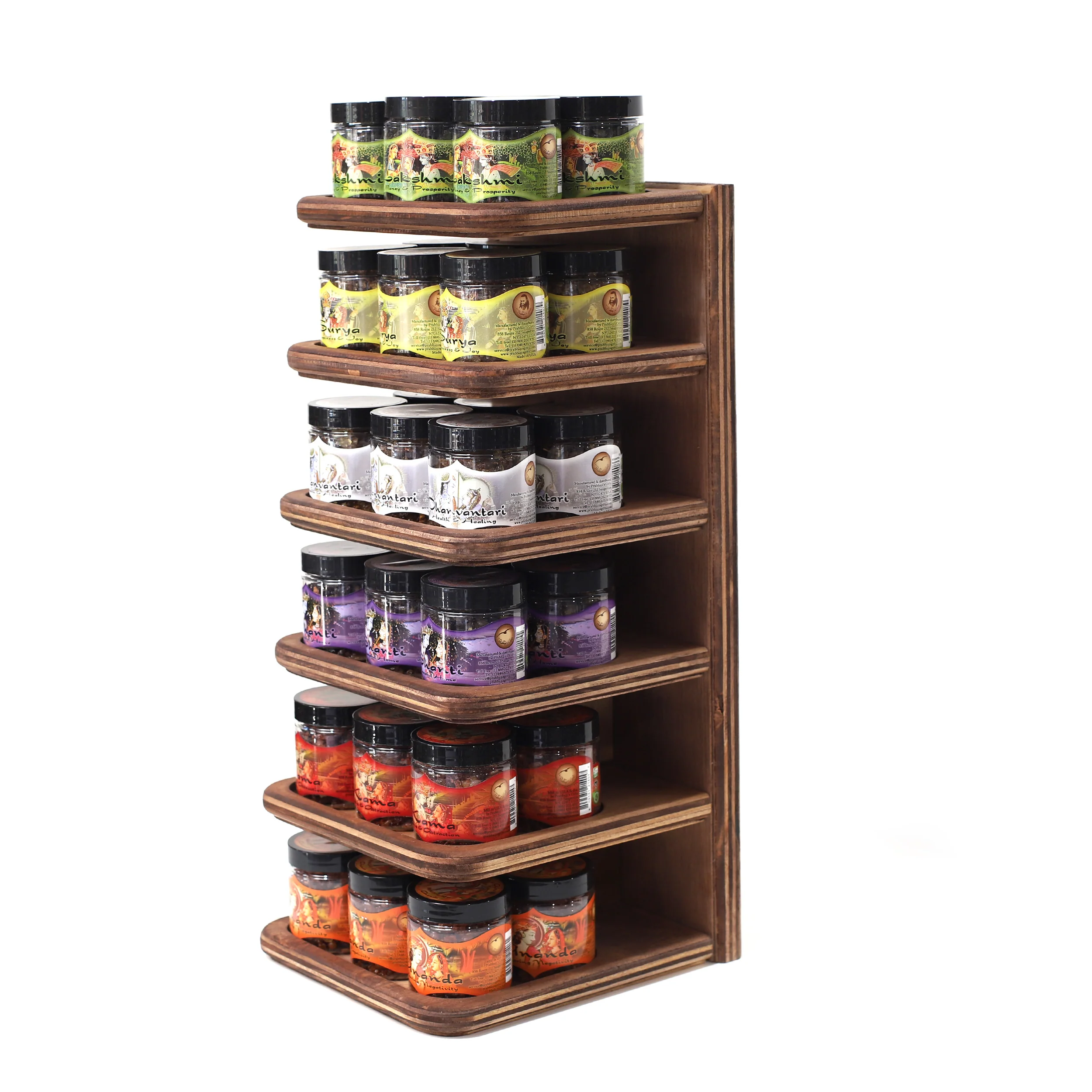 Wholesale Opening Bundle - Herbal Resin Incense - Display Rack with 6-Fragrance Intention Line 2.4 oz (68g) Jars - 36 Packs - Image 3